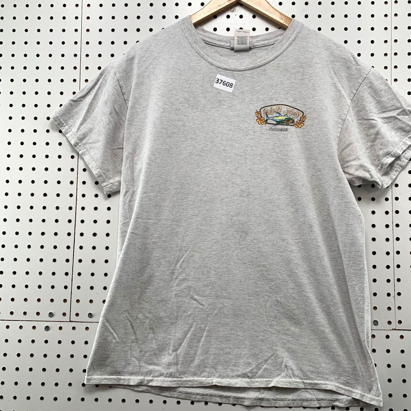 Ron Jon Surf Shop VINTAGE Ron Jon Surf Shop Shirt Mens Large Gray Conzumel Beach Tee Size US L / EU 52-54 / 3 - 4 Thumbnail