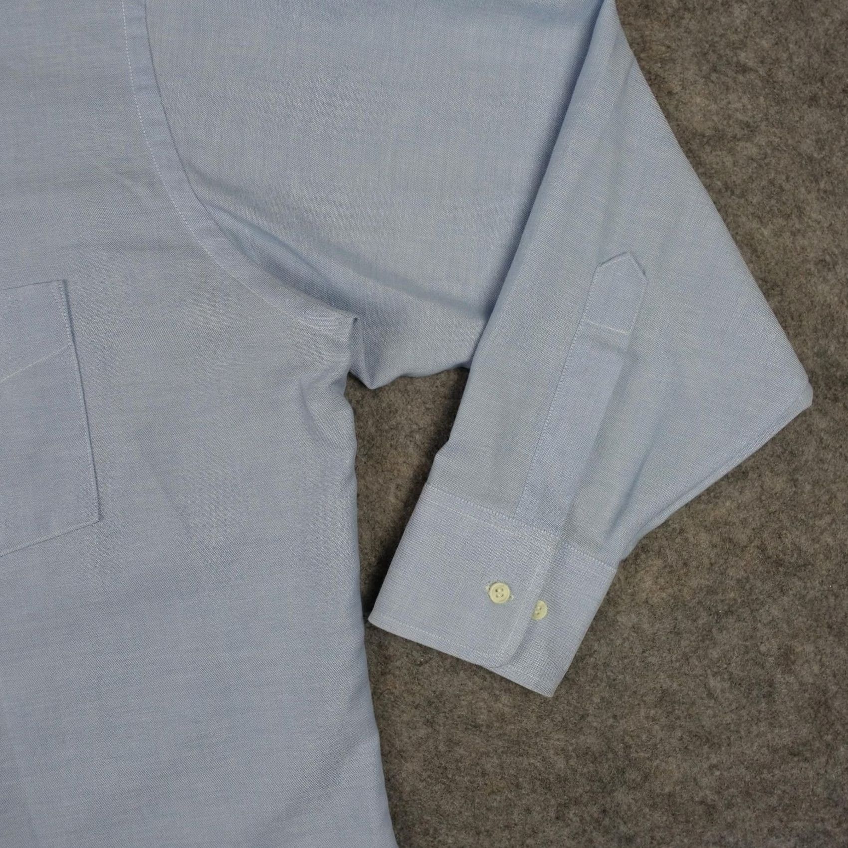 Sears VINTAGE Sears Perma Prest Shirt Mens 17-32 Blue Button Down Regular Cut 70s 80s Size US XL / EU 56 / 4 - 4 Thumbnail