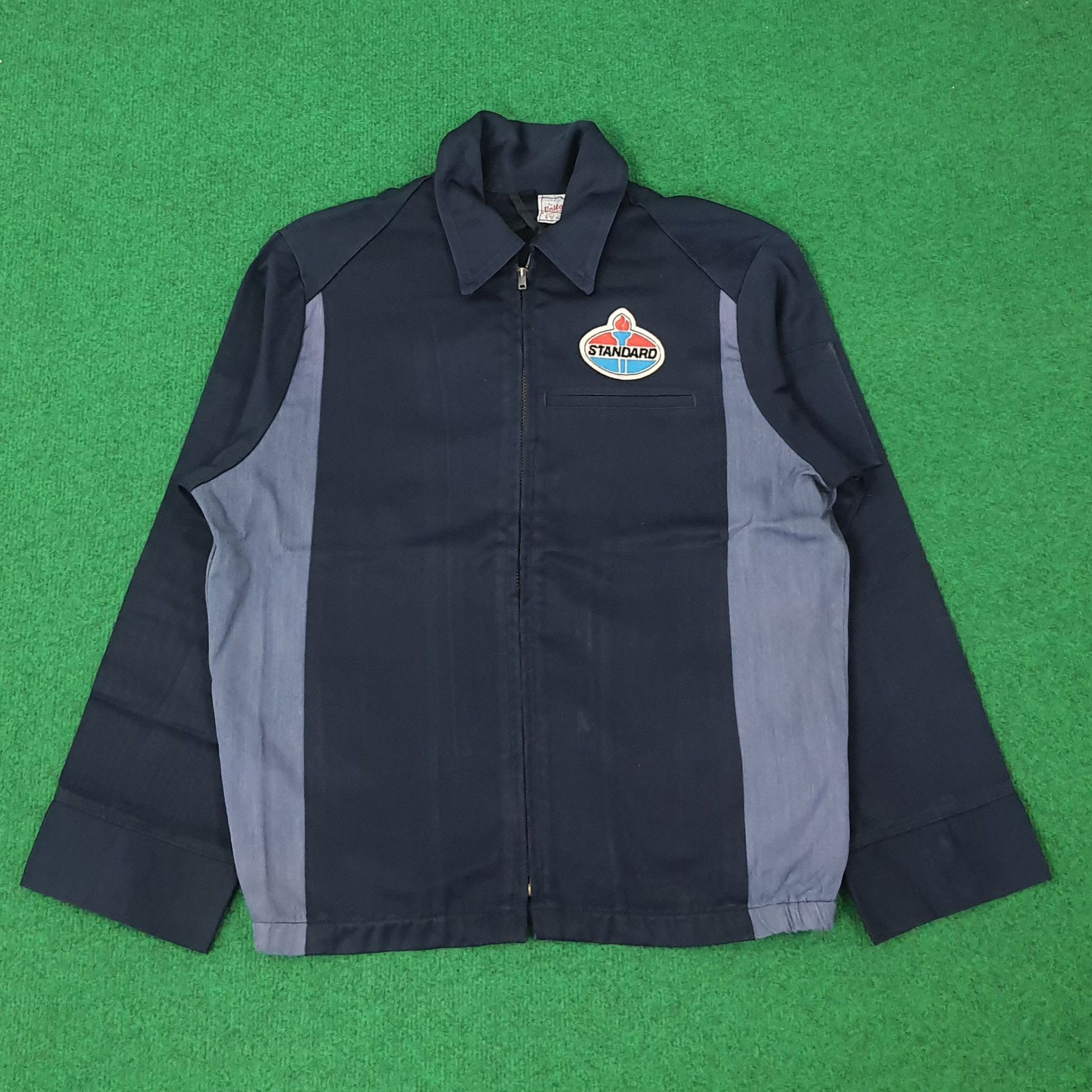 Vintage Vintage Standard Oil 70s American Brand Work Jacket C263N19 Size US M / EU 48-50 / 2 - 1 Thumbnail