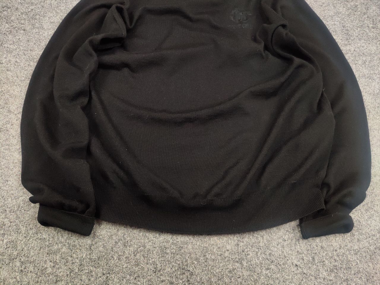 Roberto Cavalli Roberto Cavalli Lana Wool Classic Logo Black Light Sweater Size US M / EU 48-50 / 2 - 9 Thumbnail