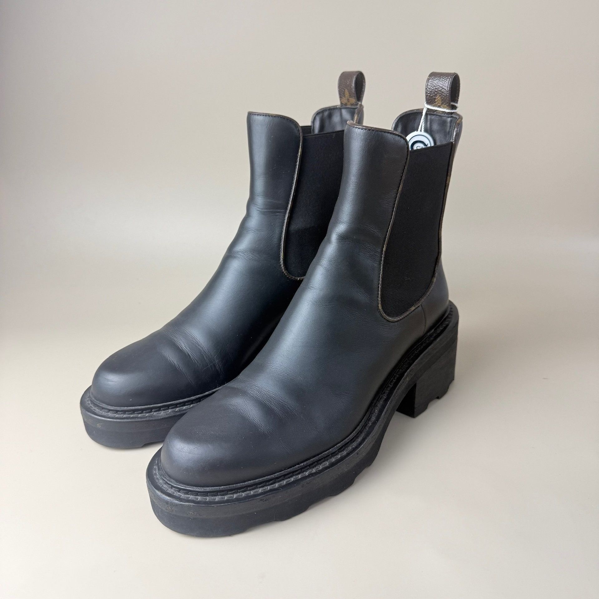 Louis Vuitton LV Monogram Platform Ankle Boots Size US 7.5 / IT 37.5 - 1 Thumbnail