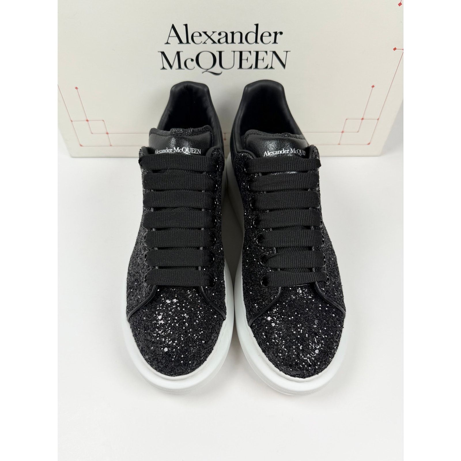Alexander McQueen Size 7.5 - Alexander McQueen Black Crystals WORN 1X! Size US 7.5 / EU 40-41 - 3 Thumbnail
