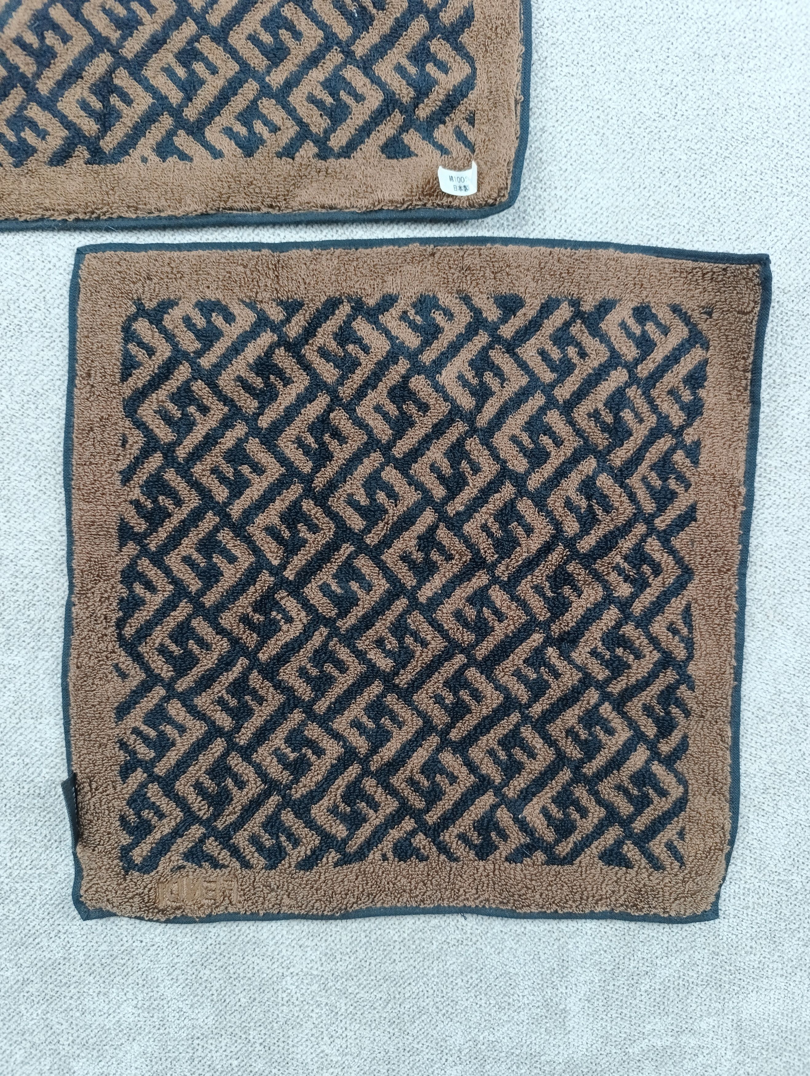 Fendi FENDI MONOGRAM TWO SMALL HANDS COTTON TOWEL VINTAGE Size ONE SIZE - 10 Thumbnail