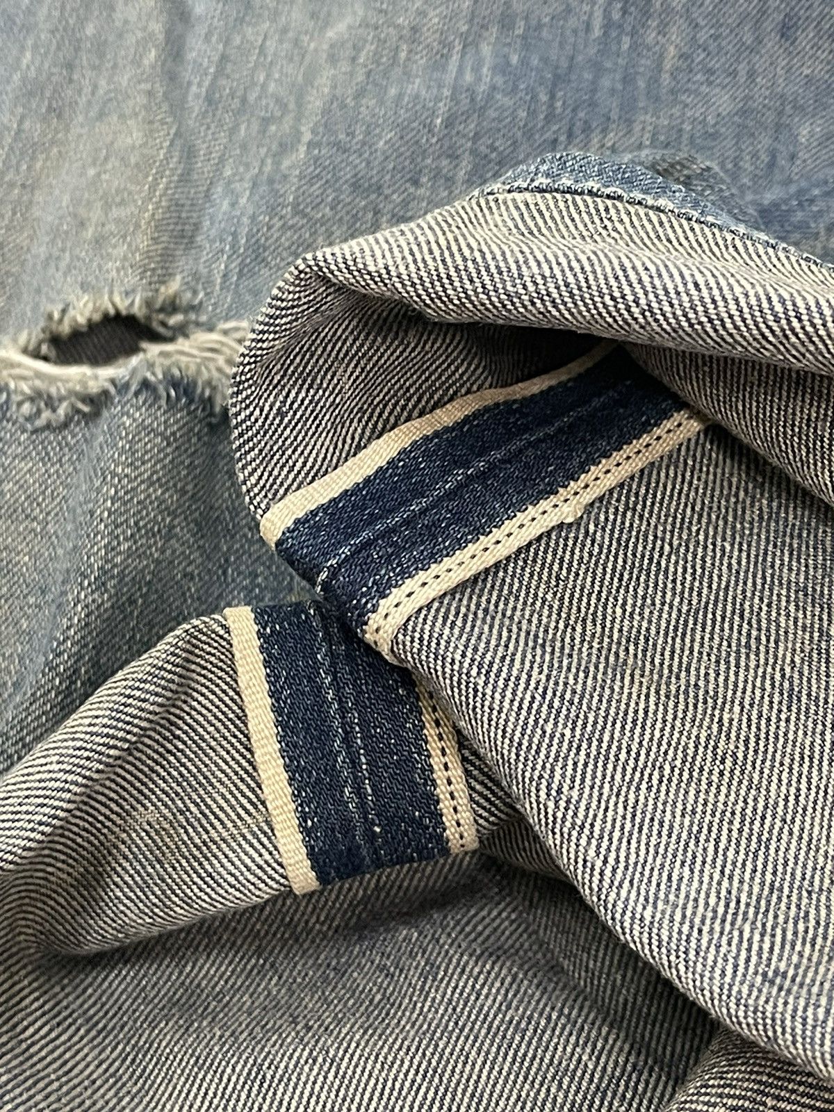 Lee 1930s 1101 Lee Cowboy Vintage Buckle Back Selvedge 8🟦7 Size US 30 / EU 46 - 25 Thumbnail