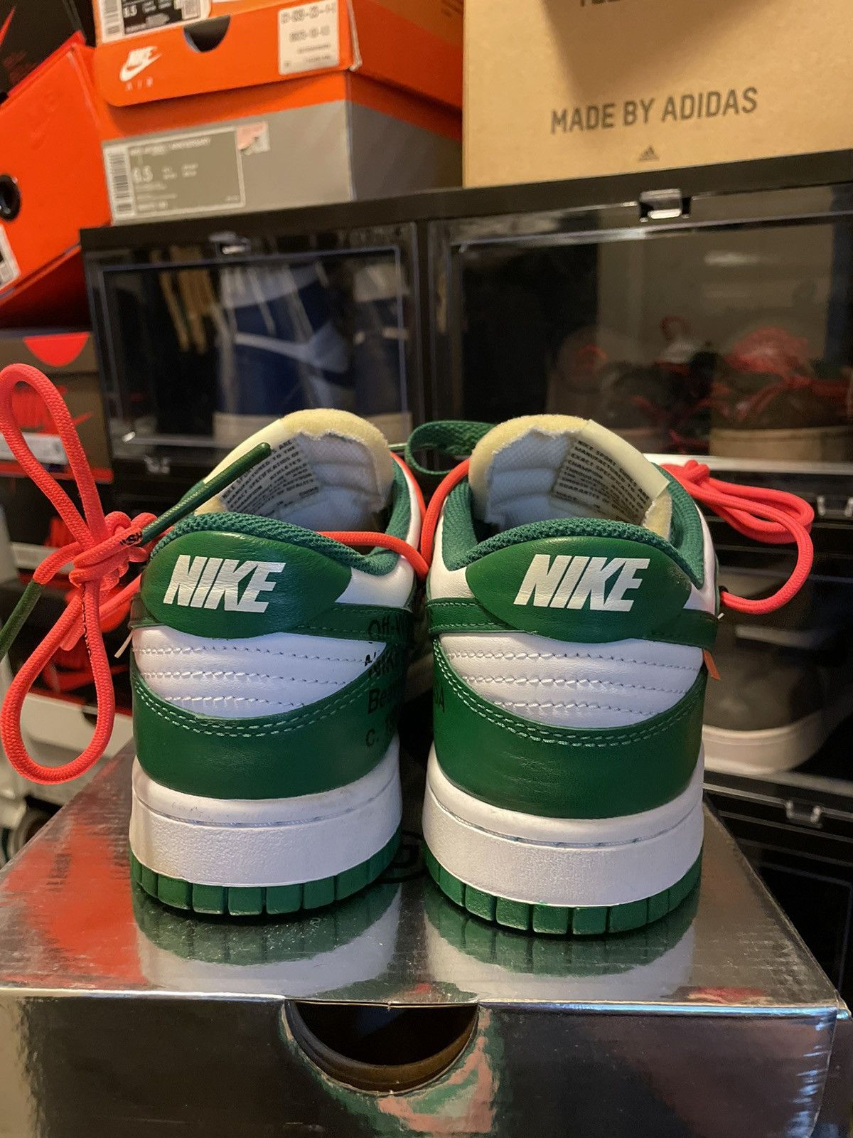 Nike × Off-White Nike Dunk Low Off-White Pine Green Size US 7 / EU 40 - 6 Thumbnail