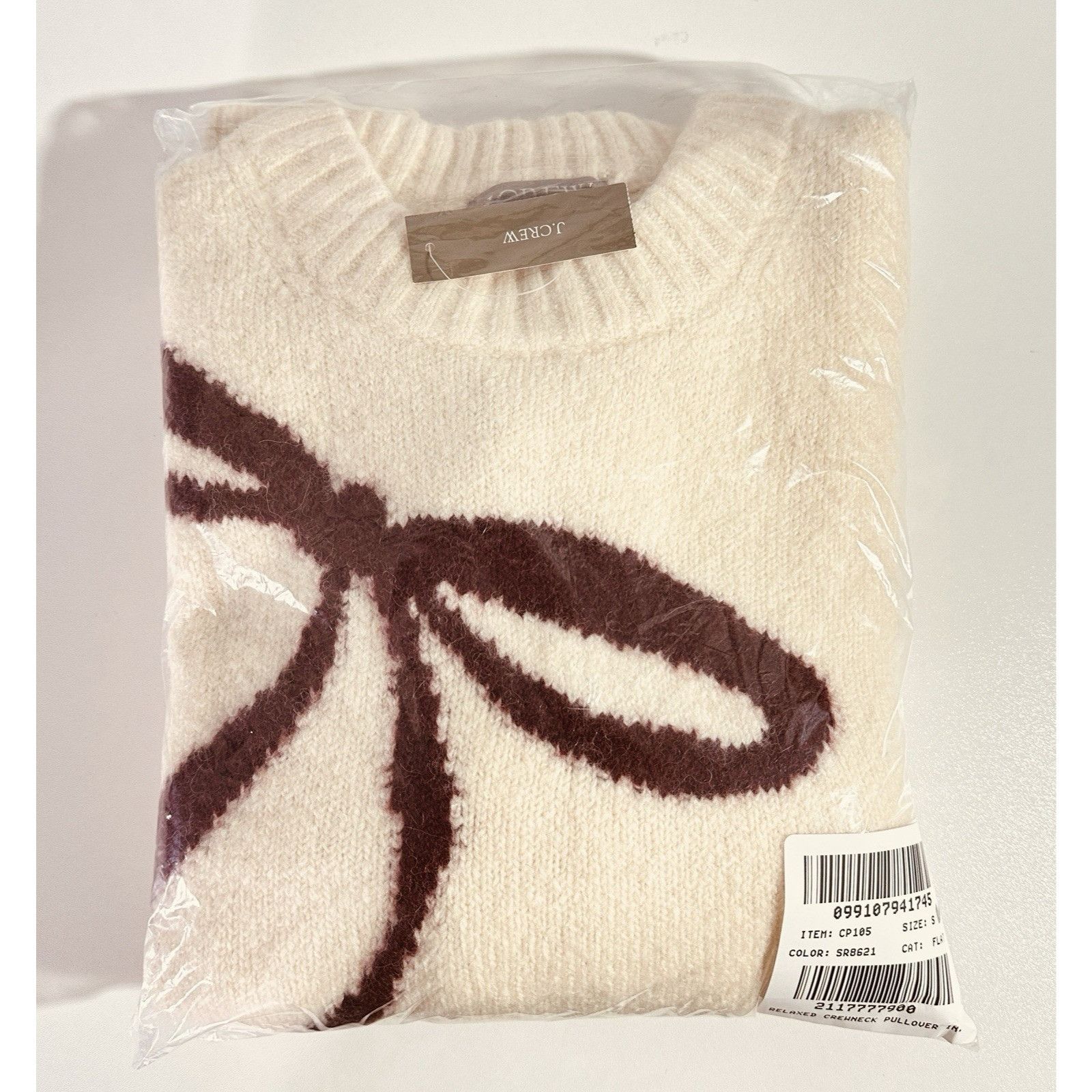 J.Crew J.Crew Womens Relaxed Bow Print Crewneck Pullover Small Crea Size S / US 4 / IT 40 - 13 Thumbnail