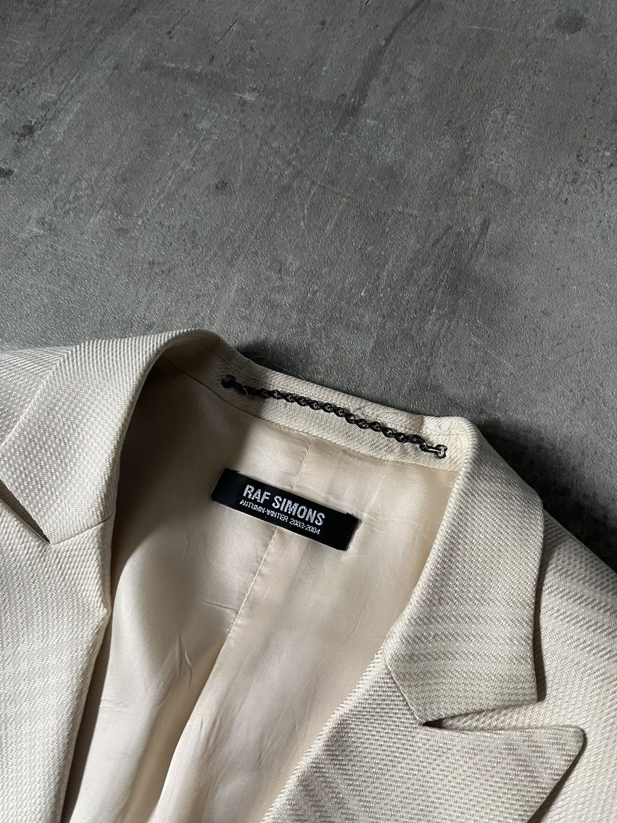 Raf Simons Raf Simons A/W 03-04 Beige blazer Size US L / EU 52-54 / 3 - 4 Thumbnail