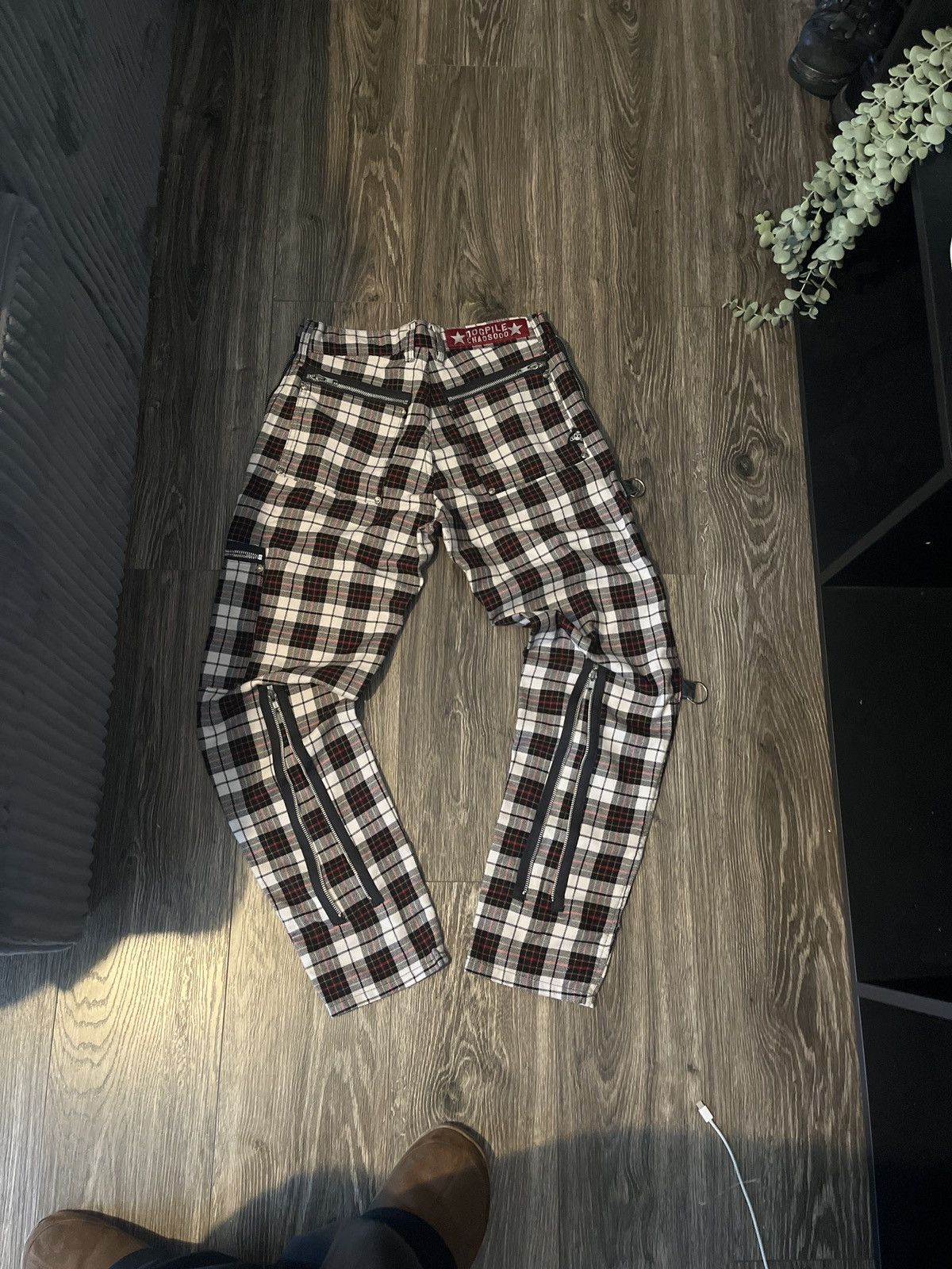 Tripp NYC Dogpile Plaid Pants Size US 30 / EU 46 - 2 Thumbnail