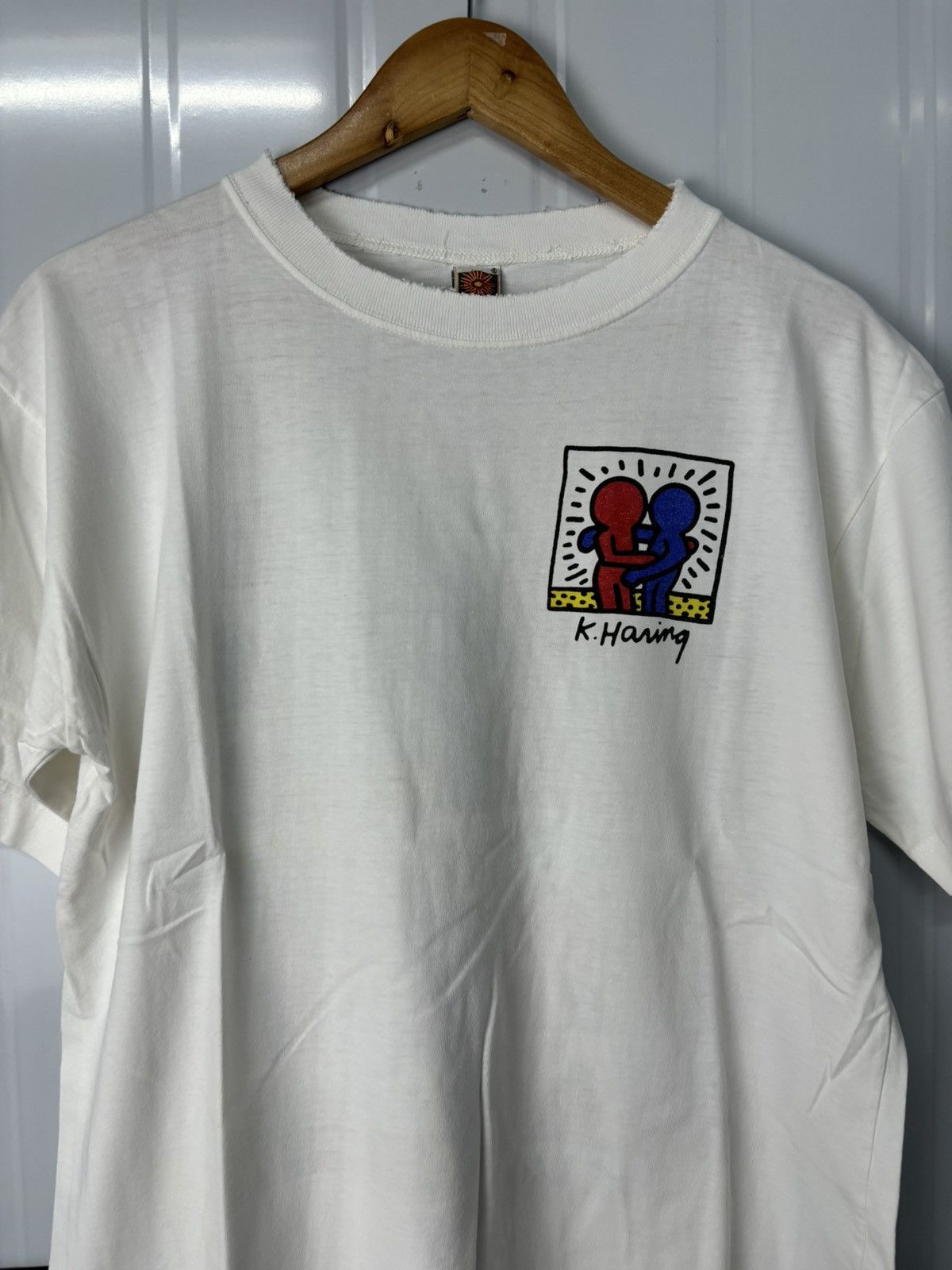 Keith Haring × Vintage RARE! Vintage 90’s Keith Haring Art Tees Size US L / EU 52-54 / 3 - 5 Thumbnail