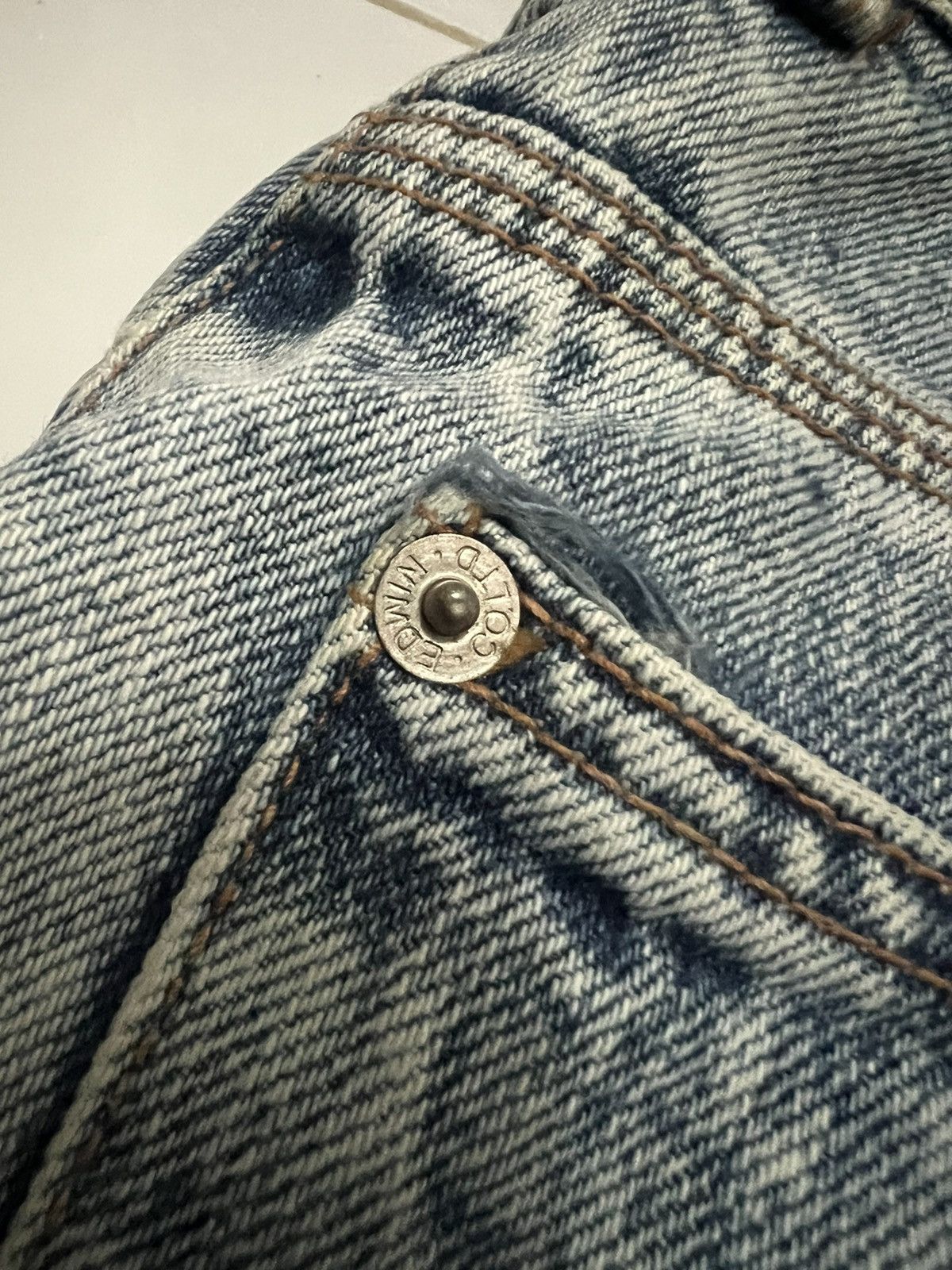 Edwin × Japanese Brand × Vintage Edwin Japan - vintage washed blue Japan Edwin Size US 34 / EU 50 - 14 Thumbnail
