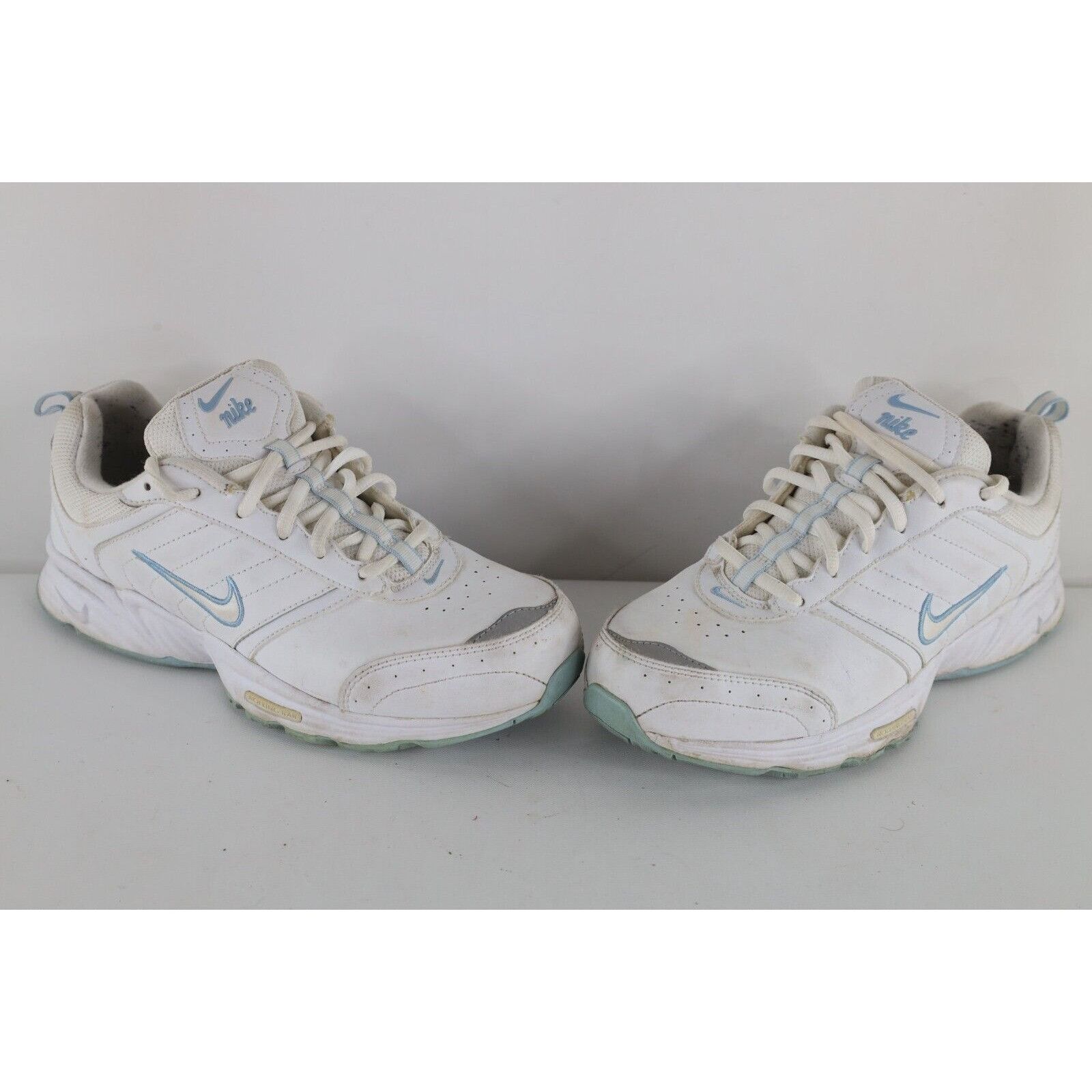 Nike × Vintage Vintage Y2K Nike Distressed Leather Spell Out Shoes Size US 8 / IT 38 - 1 Thumbnail