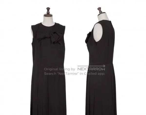 Comme des Garcons Comme Des Garcons Black Bow Tie Dress, Retro Design, Pleat Size S / US 4 / IT 40 - 6 Thumbnail