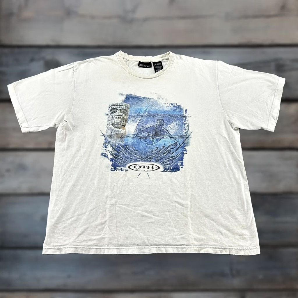 Vintage VINTAGE No Boundaries Shirt Mens L White Boxy Surfer Distressed 90s Thrashed Logo 100410 Size US L / EU 52-54 / 3 - 1 Thumbnail