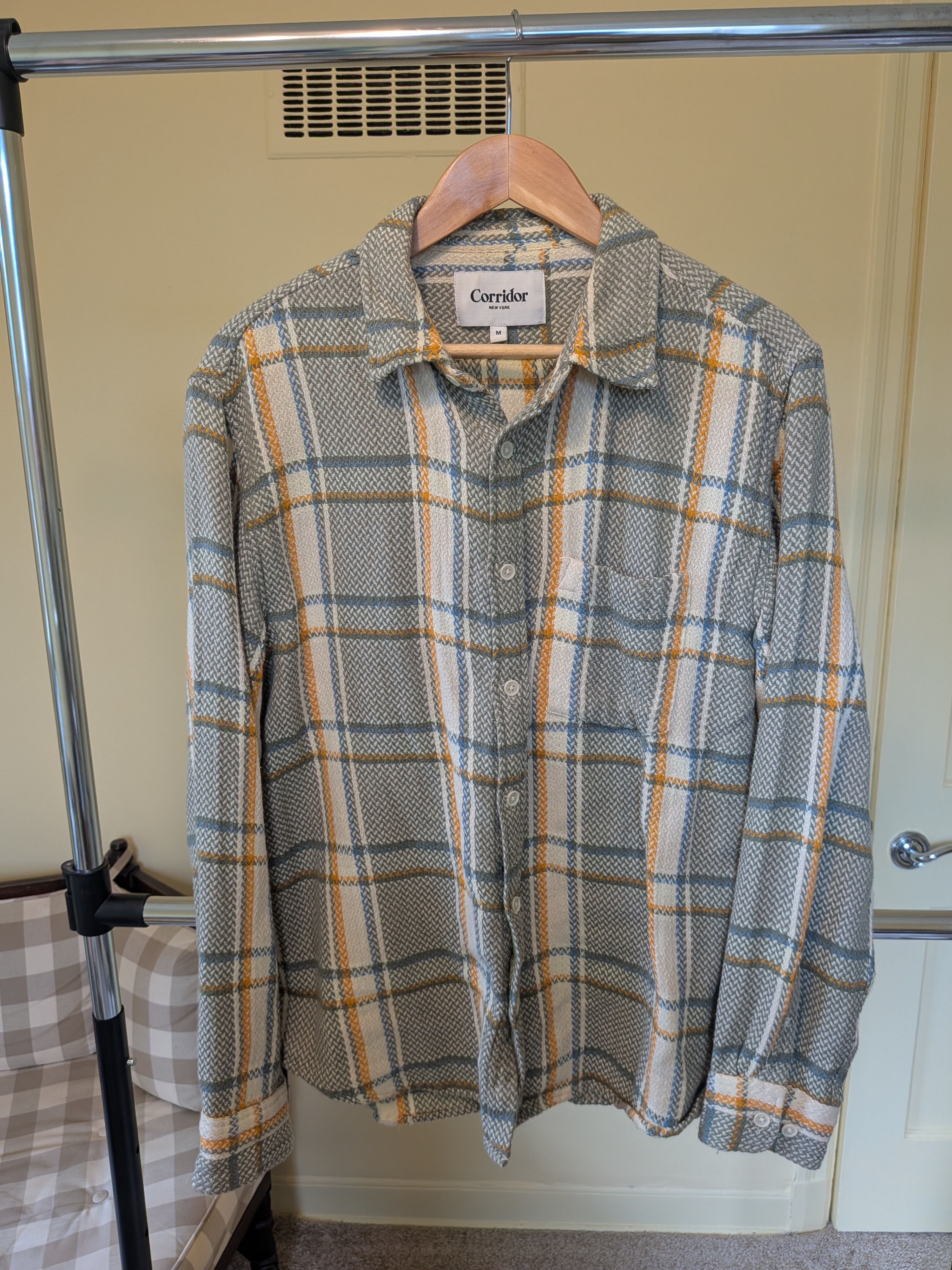 Corridor Acid plaid flannel Summer weight Size US M / EU 48-50 / 2 - 1 Thumbnail
