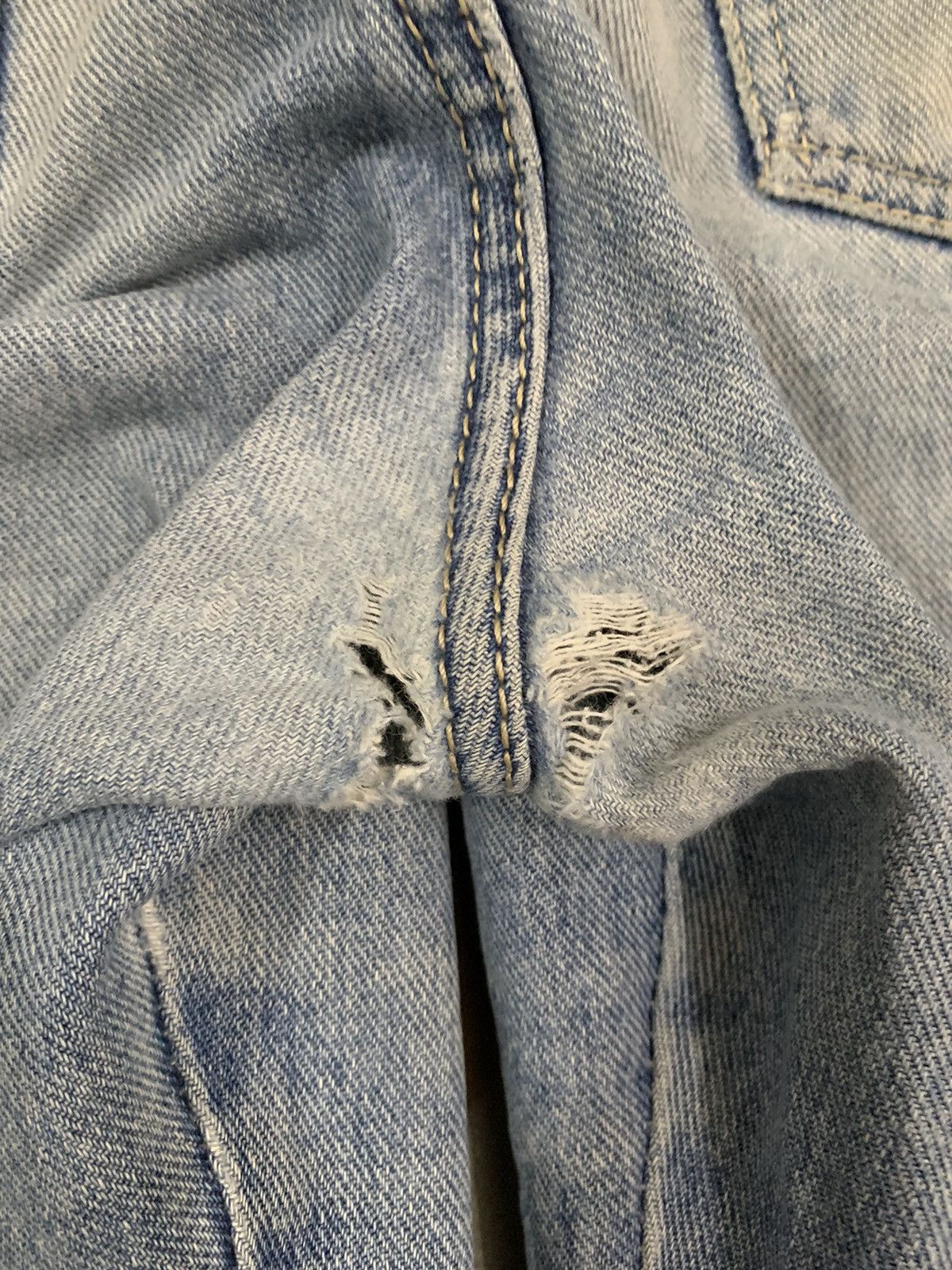 JNCO Vintage Japanese Brand Pool Blue Wash Baggy Distressed Jeans Size US 32 / EU 48 - 22 Thumbnail
