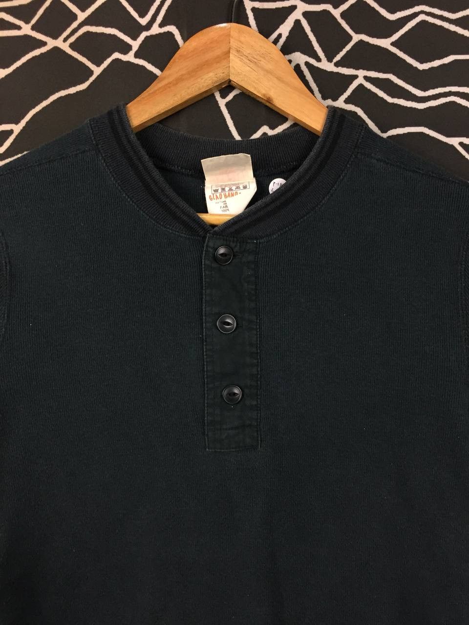 Japanese Brand Glad Hand & Co. Japan Heritage Thermal Henley Longsleeve Tee Size US S / EU 44-46 / 1 - 3 Thumbnail
