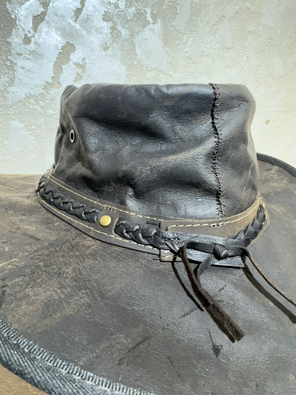 Vintage BarmahHats Vintage Kangaroo Leather Hat Size ONE SIZE - 1 Thumbnail