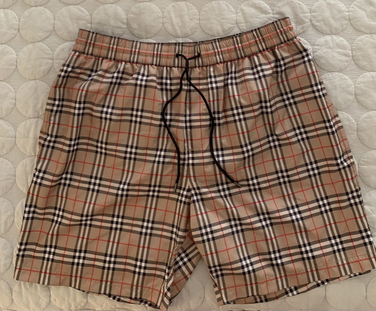 Burberry Check Swim Shorts Size XL