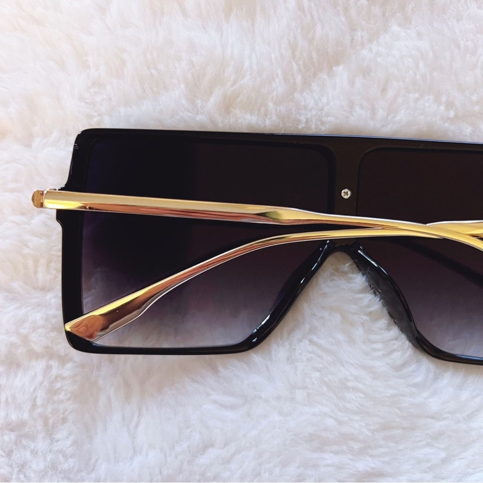 Other Ariel Black & Clear Rectangle Full Frame Sunglasses Size ONE SIZE - 9 Thumbnail