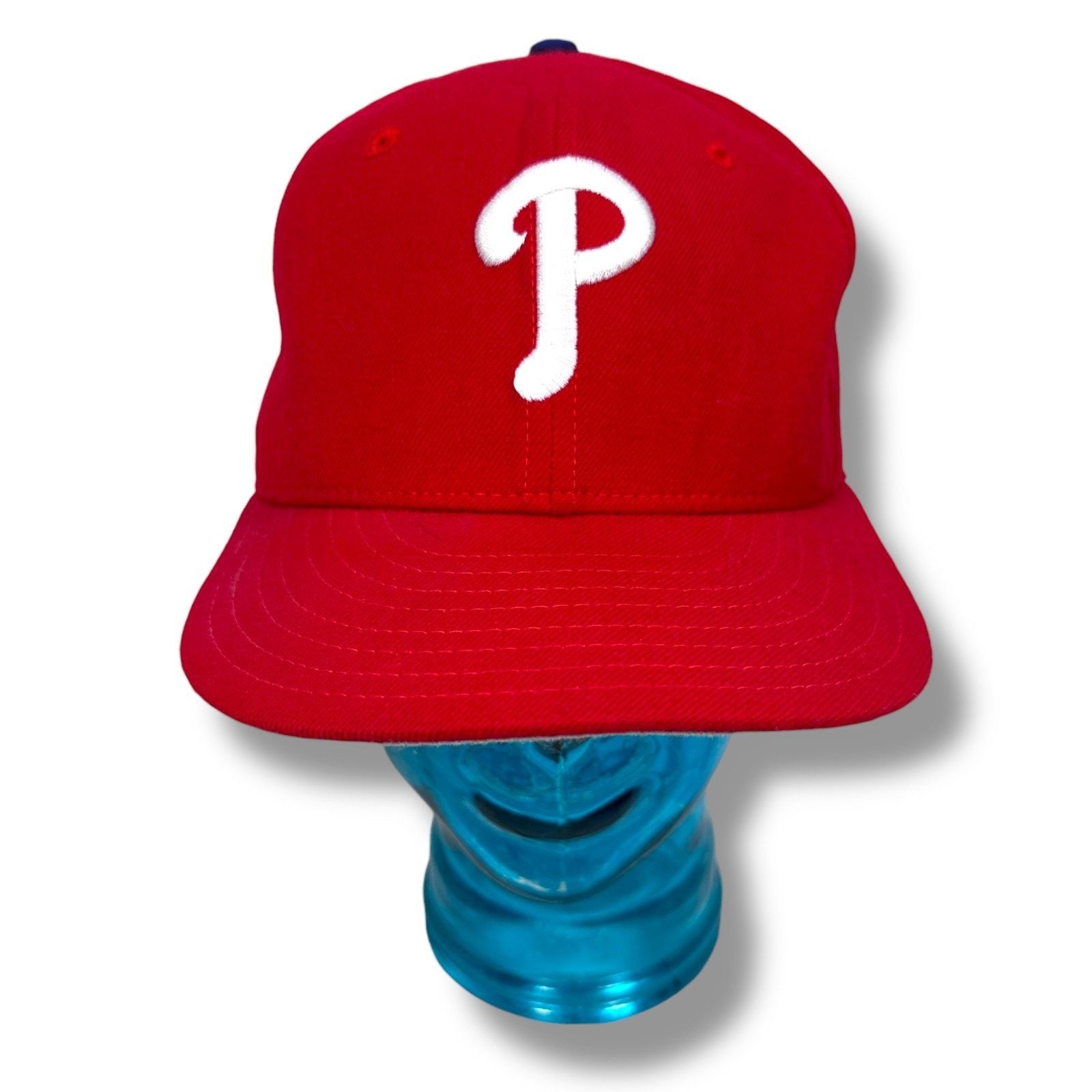 Vintage New Era Philadelphia Phillies Fitted Hat 1/8 Red - Main Image
