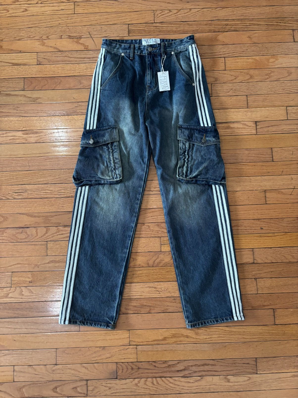 Vale Vale Lives Balenciaga Striped Denim Size US 30 / EU 46 - 1 Thumbnail