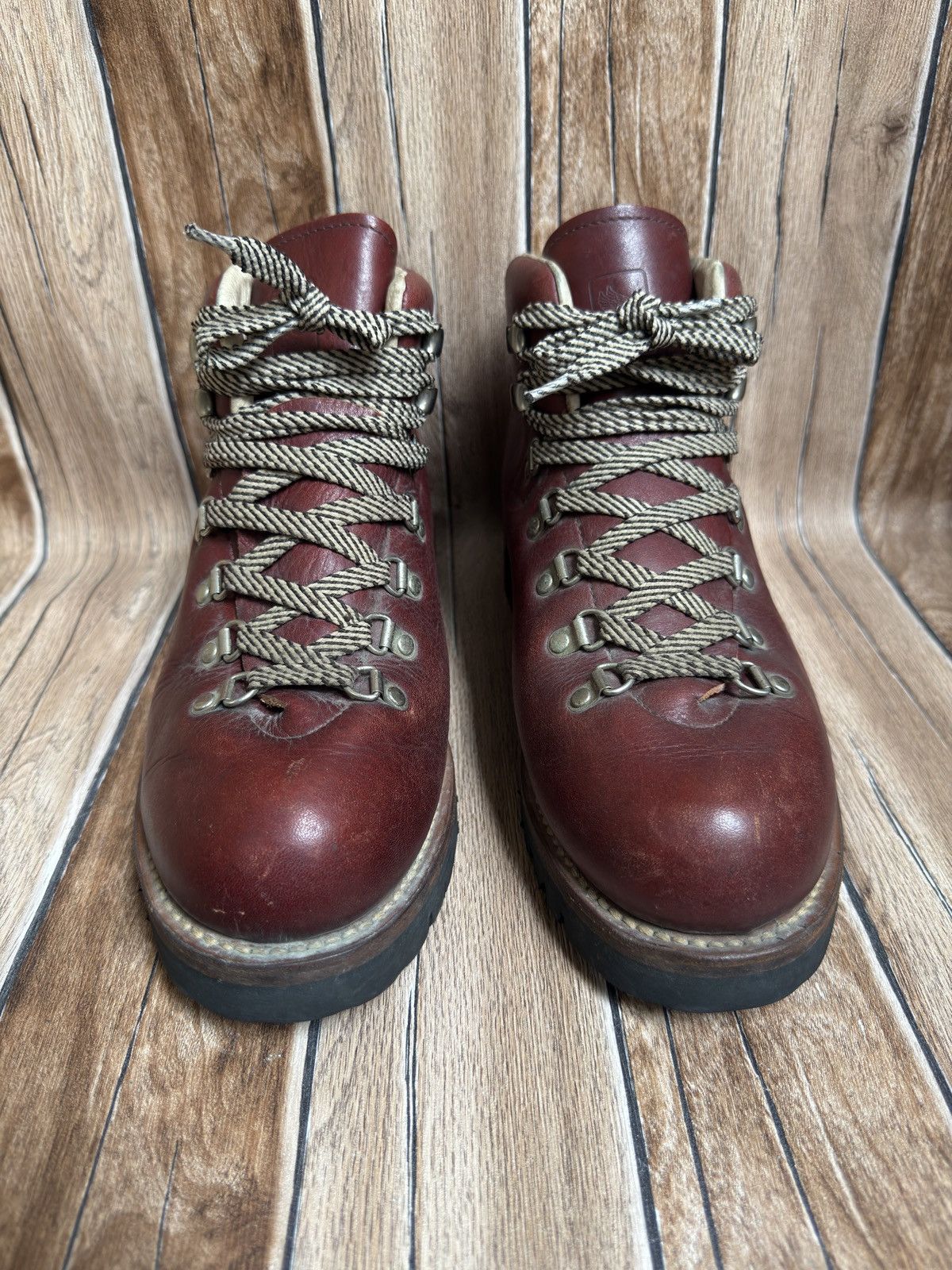 Bape Bape Maroon Leather Mountain Soldier hiking boots Size US 9 / EU 42 - 3 Thumbnail