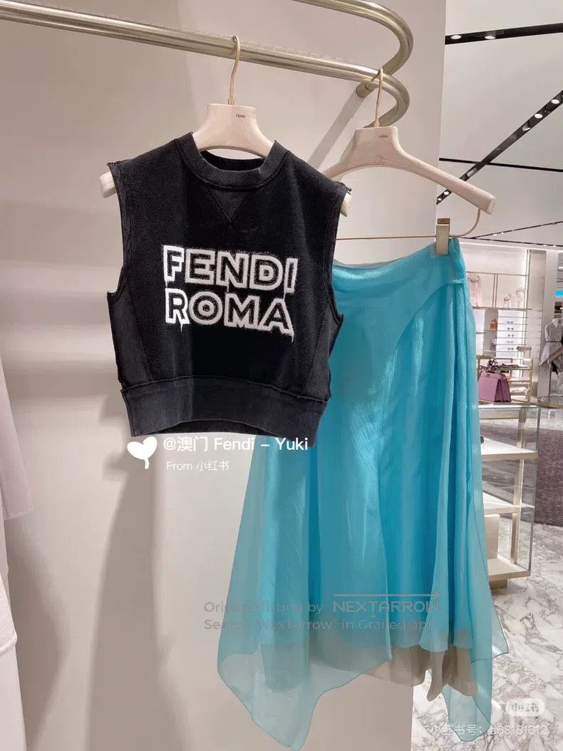 Fendi Fendi Silk Elegant Skirt Size 28" / US 6 / IT 42 - 6 Thumbnail
