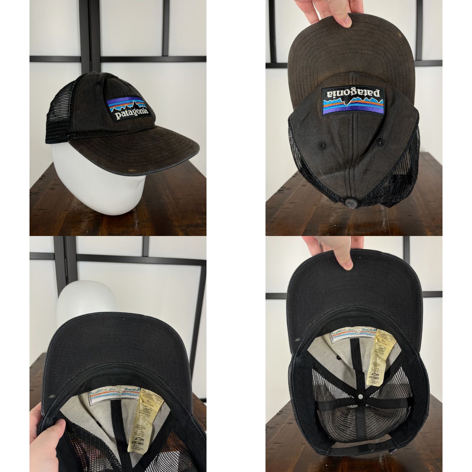 Patagonia Patagonia Hat Cap Snap Back Adult One Size Black Fitz Roy Embroider Trucker READ Size ONE SIZE - 8 Thumbnail