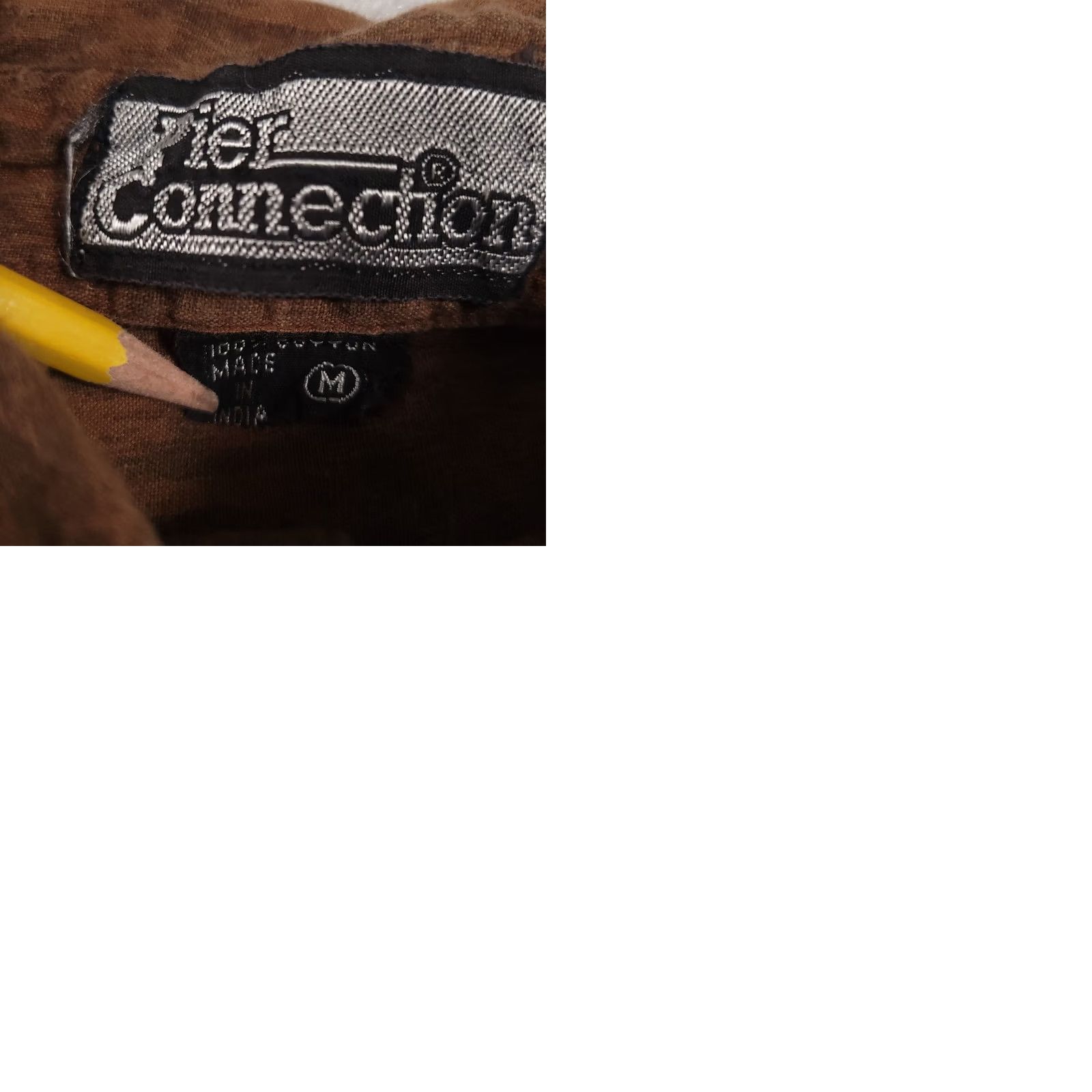 Vintage VINTAGE Pier Connection Button-Up Shirt Mens Medium Brown Western Long Sleeve 90s Shirt Mens Brown Long Sleeve Western 90s Mens Size US M / EU 48-50 / 2 - 9 Thumbnail