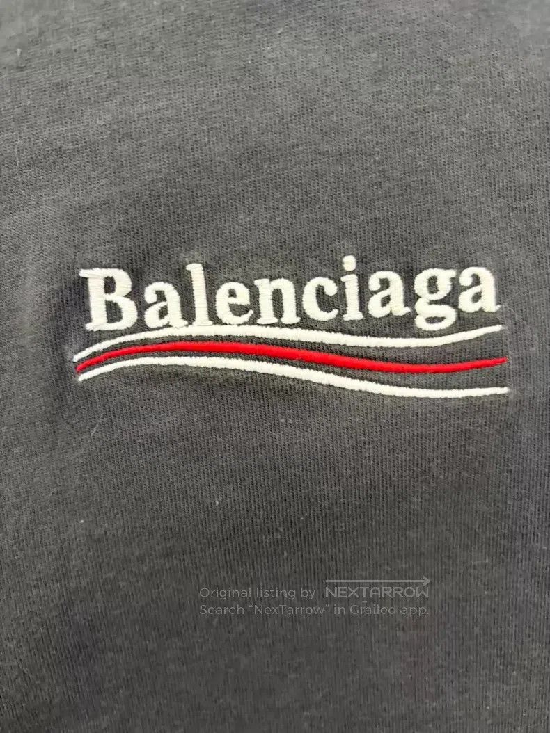 Balenciaga Balenciaga Alphabet Logo Printed Round Neck Short Sleeve T Size US L / EU 52-54 / 3 - 3 Thumbnail