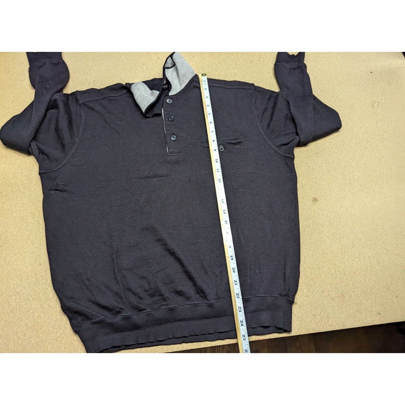 Paul & Shark Paul & Shark Mens Sweater Pullover Turtleneck Wool Knit Black M Size US M / EU 48-50 / 2 - 7 Thumbnail