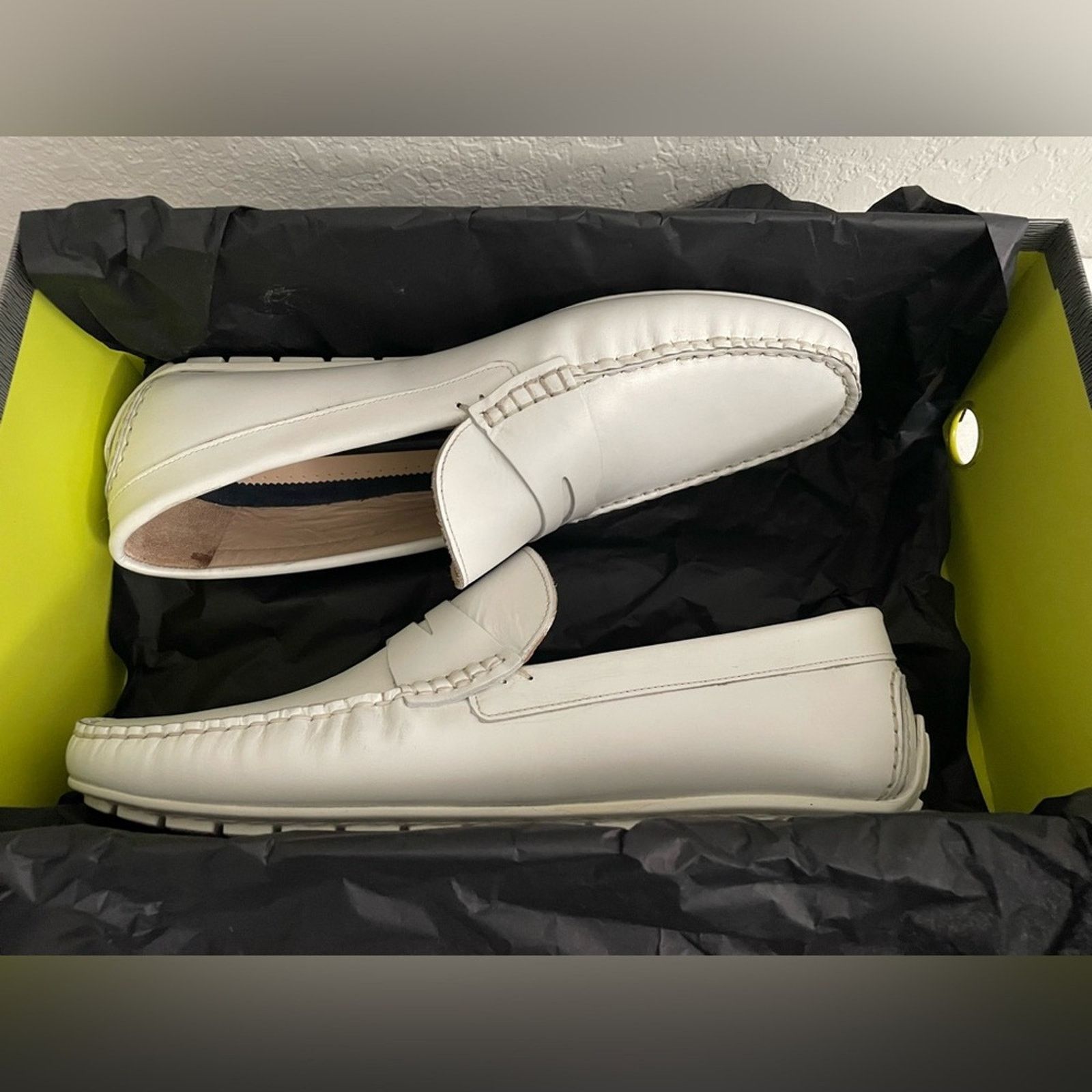 Bacco Bucci Bacco Bucci Capi Moccasin Loafer White - Men Size 8D Size US 8 / EU 41 - 9 Thumbnail