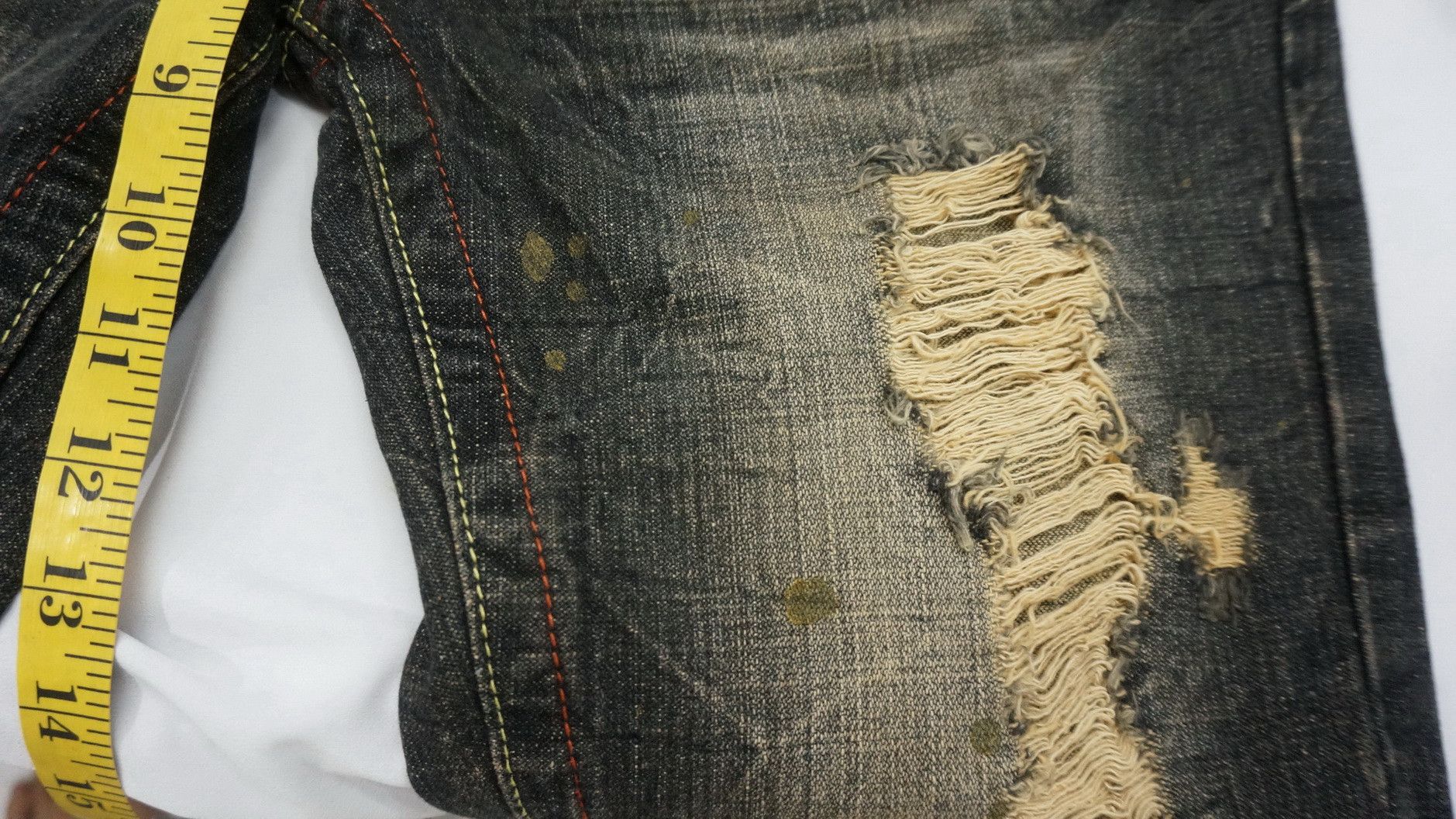 Beauty Beast Beast Japan Mud wash Flared Distressed Lowrise Jeans Size US 31 - 11 Thumbnail