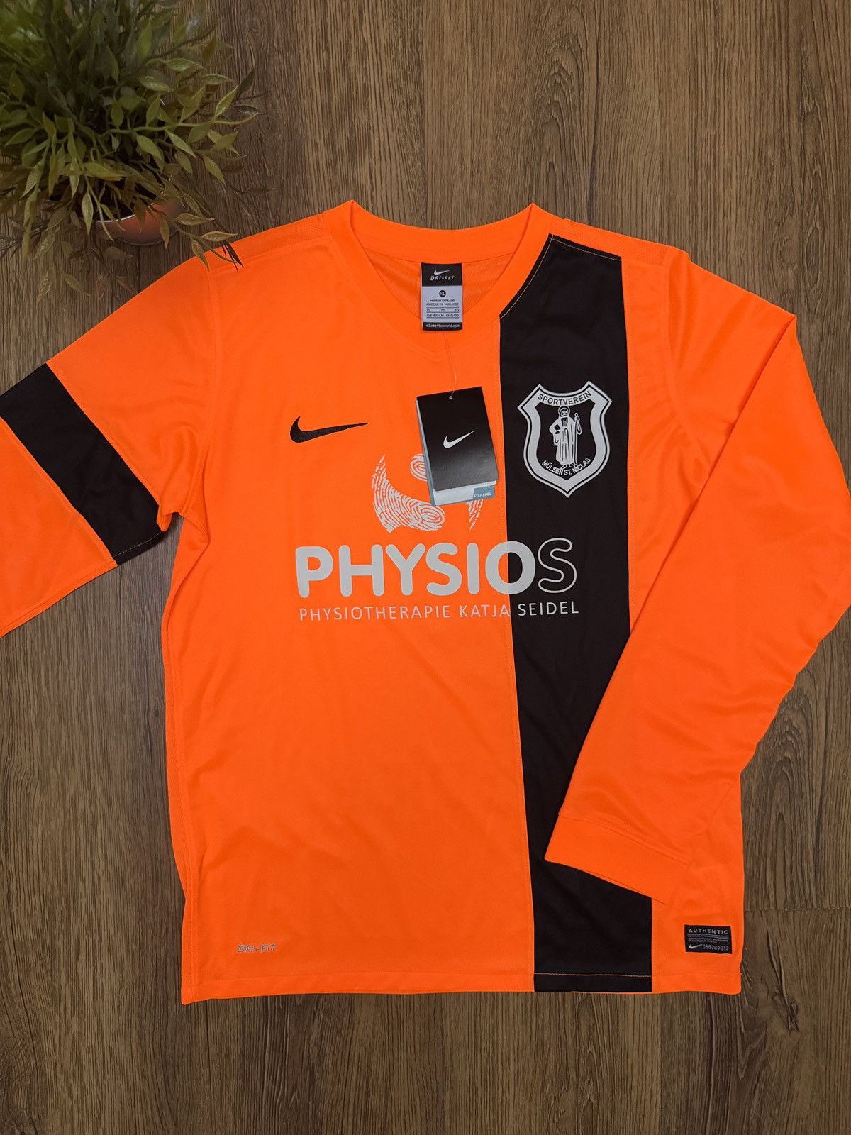 Nike Nike Dri-FIT Long Sleeve Football Jersey Size US XS / EU 42 / 0 - 1 Thumbnail