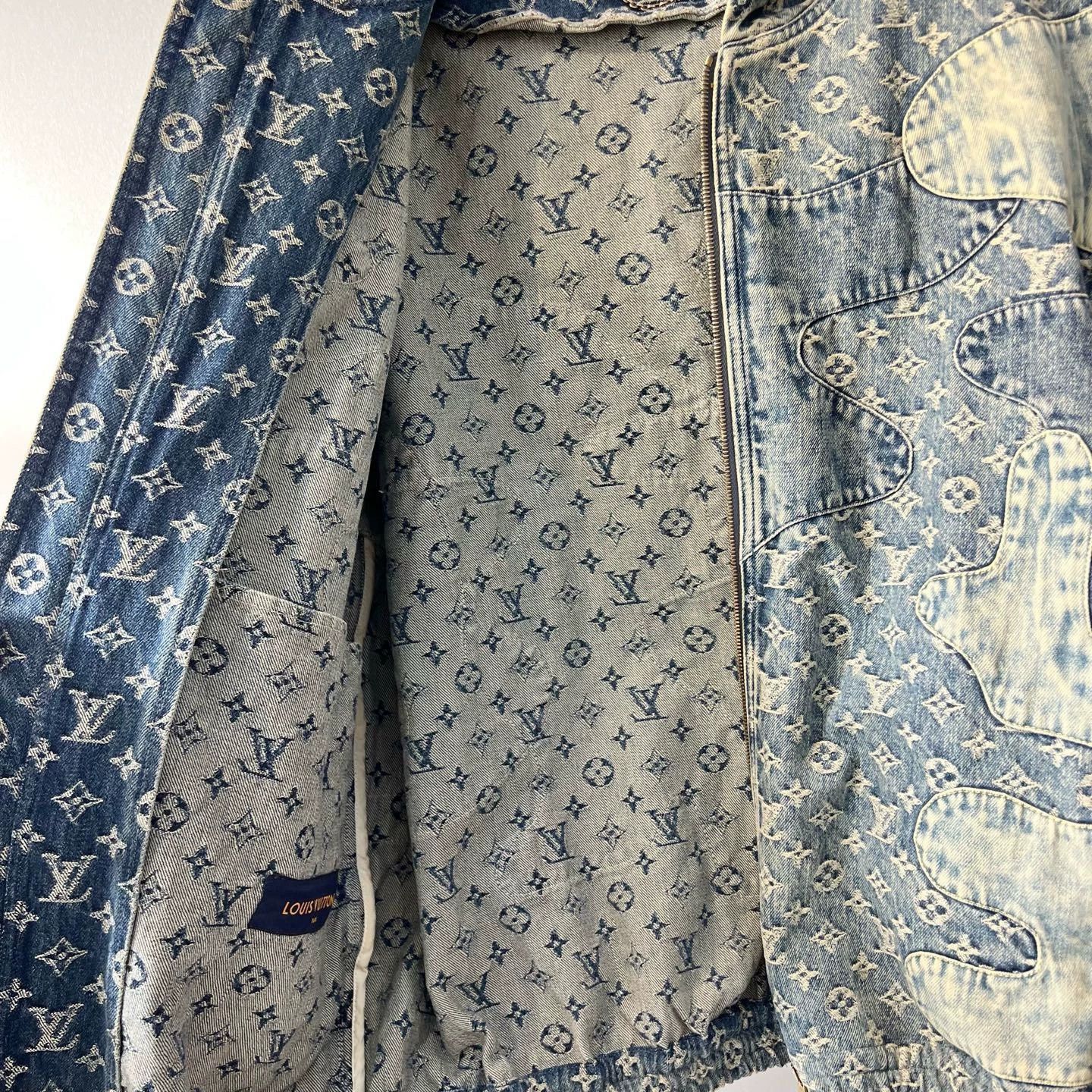 Louis Vuitton 【LV】Louis Vuitton Nigo Collaboration Structured Denim Jacket Size XXL / US 16-18 / IT 52-54 - 3 Thumbnail