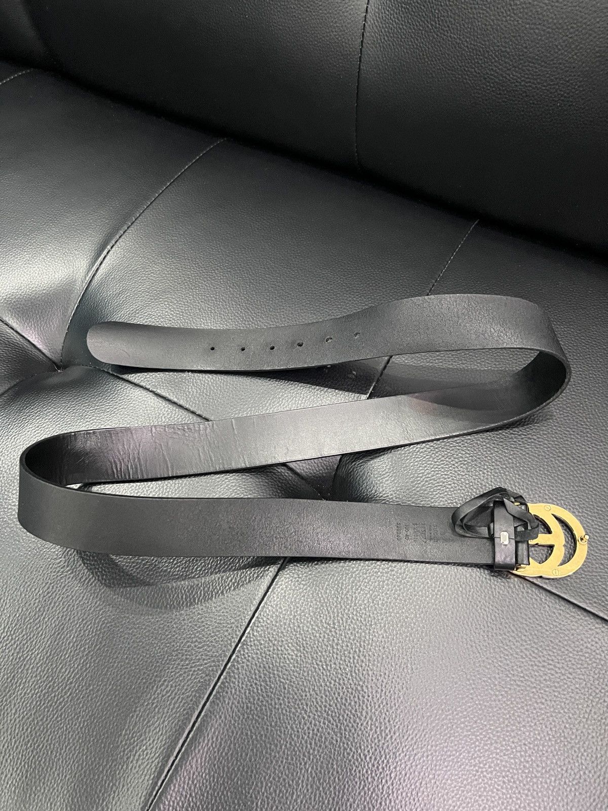 Gucci Gucci Double G Leather Belt Size ONE SIZE - 2 Thumbnail