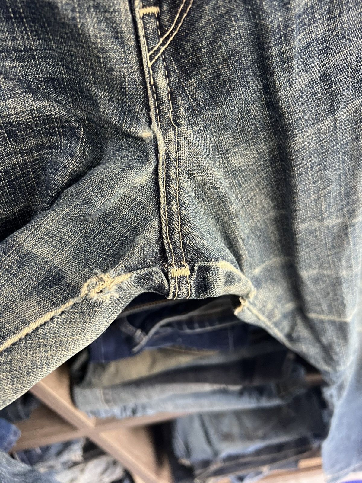 Levi's 🔥Rare Vintage Levis Sanforized Distressed Cargo Denim Size US 34 / EU 50 - 9 Thumbnail