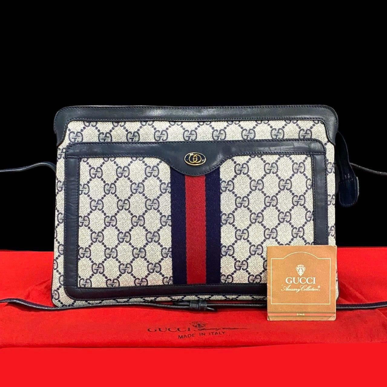 Gucci Gucci Shoulder Bag Blue Pvc Size ONE SIZE - 1 Thumbnail
