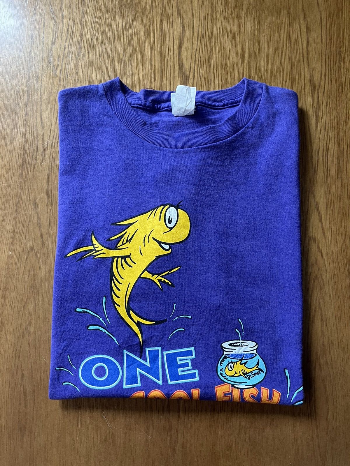 Disney Vintage Dr. Seuss One Cool Fish 90’s T-Shirt Size US L / EU 52-54 / 3 - 1 Thumbnail