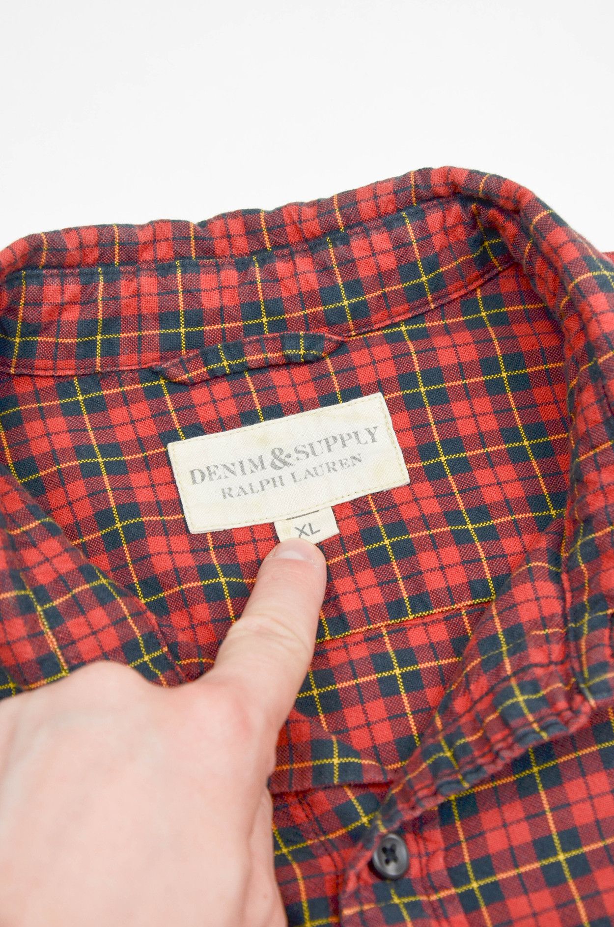 Denim & Supply Ralph Lauren Denim & Supply Ralph Lauren Red Plaid Flannel Shirt XL Size US XL / EU 56 / 4 - 9 Thumbnail