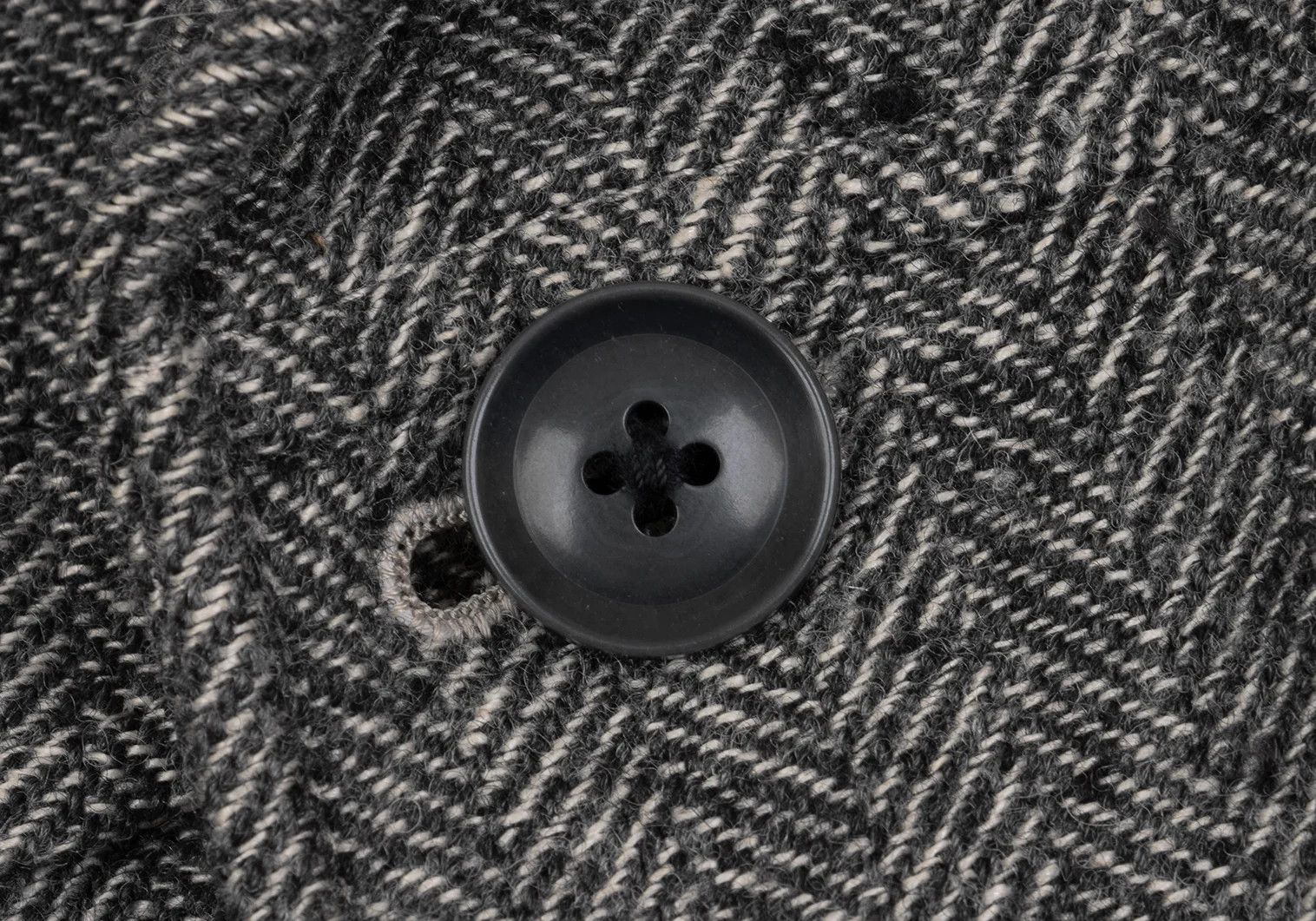 Yohji Yamamoto Yohji Yamamoto Wool Linen Herringbone Jacket Size US L / EU 52-54 / 3 - 4 Thumbnail