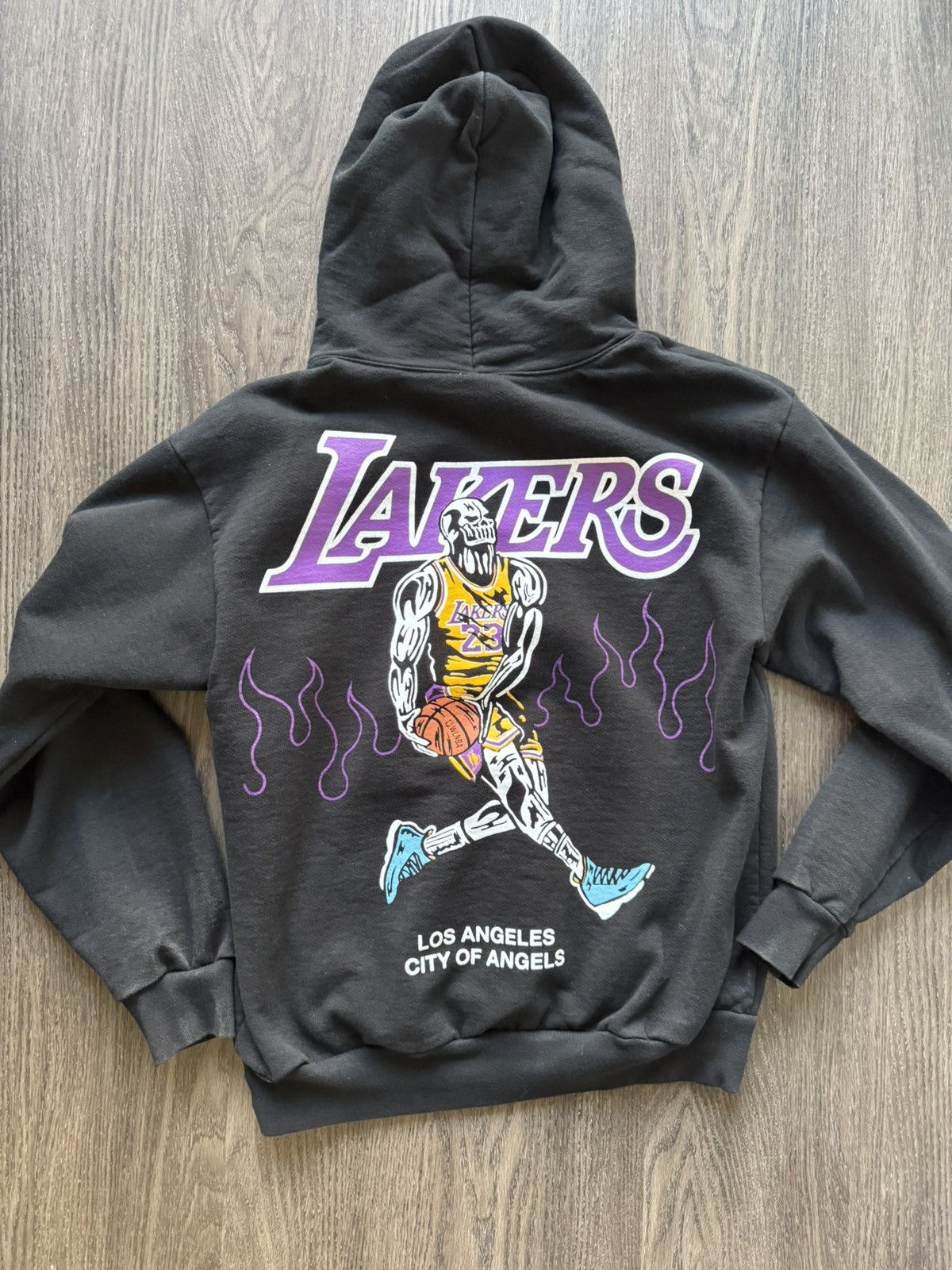 WARREN LOTAS X LOS ANGELES LAKERS LEBRON BLACK HOODIE