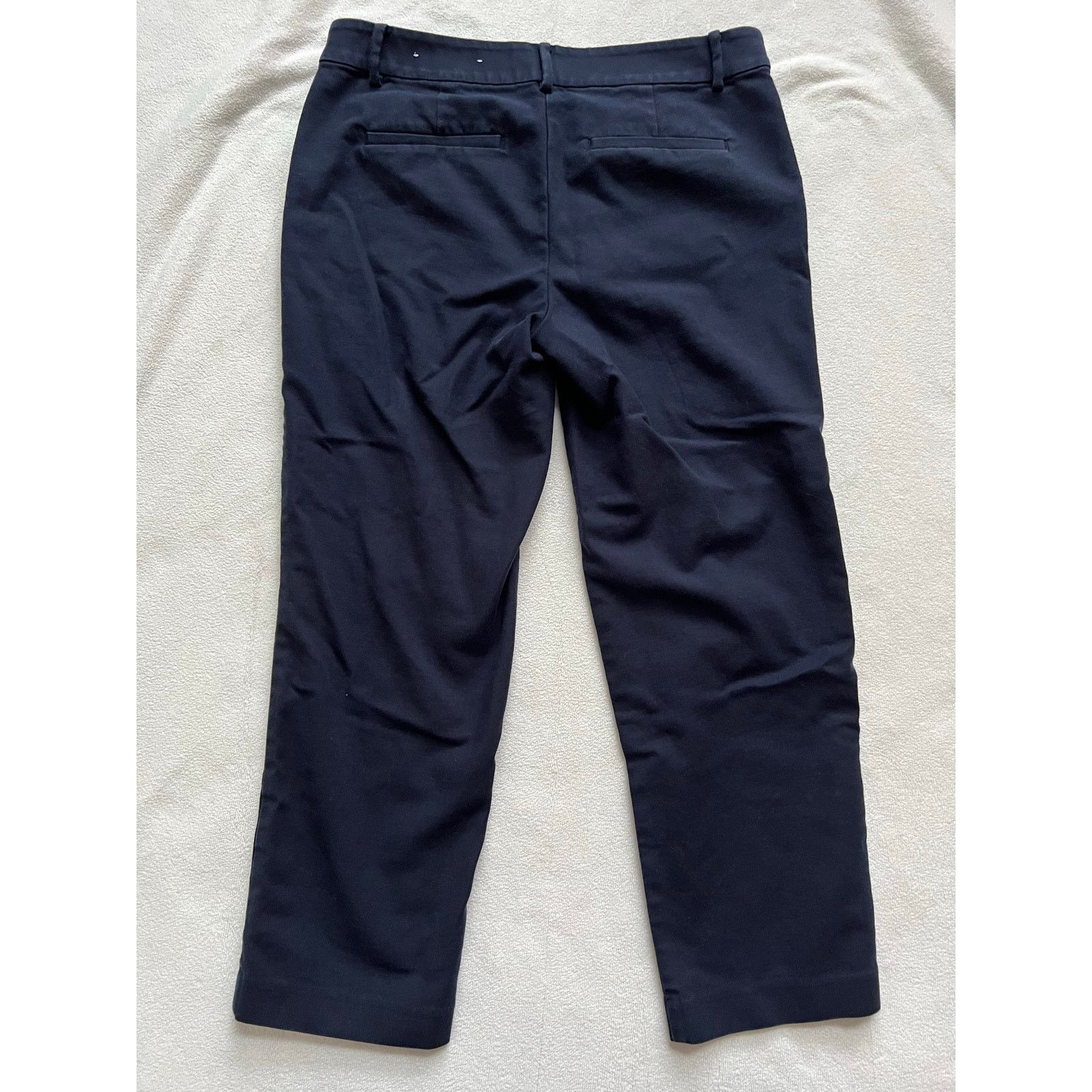 Loft Loft Riviera Slim Navy Midrise Cropped Ankle Pants Size 6 Size 28" / US 6 / IT 42 - 5 Thumbnail