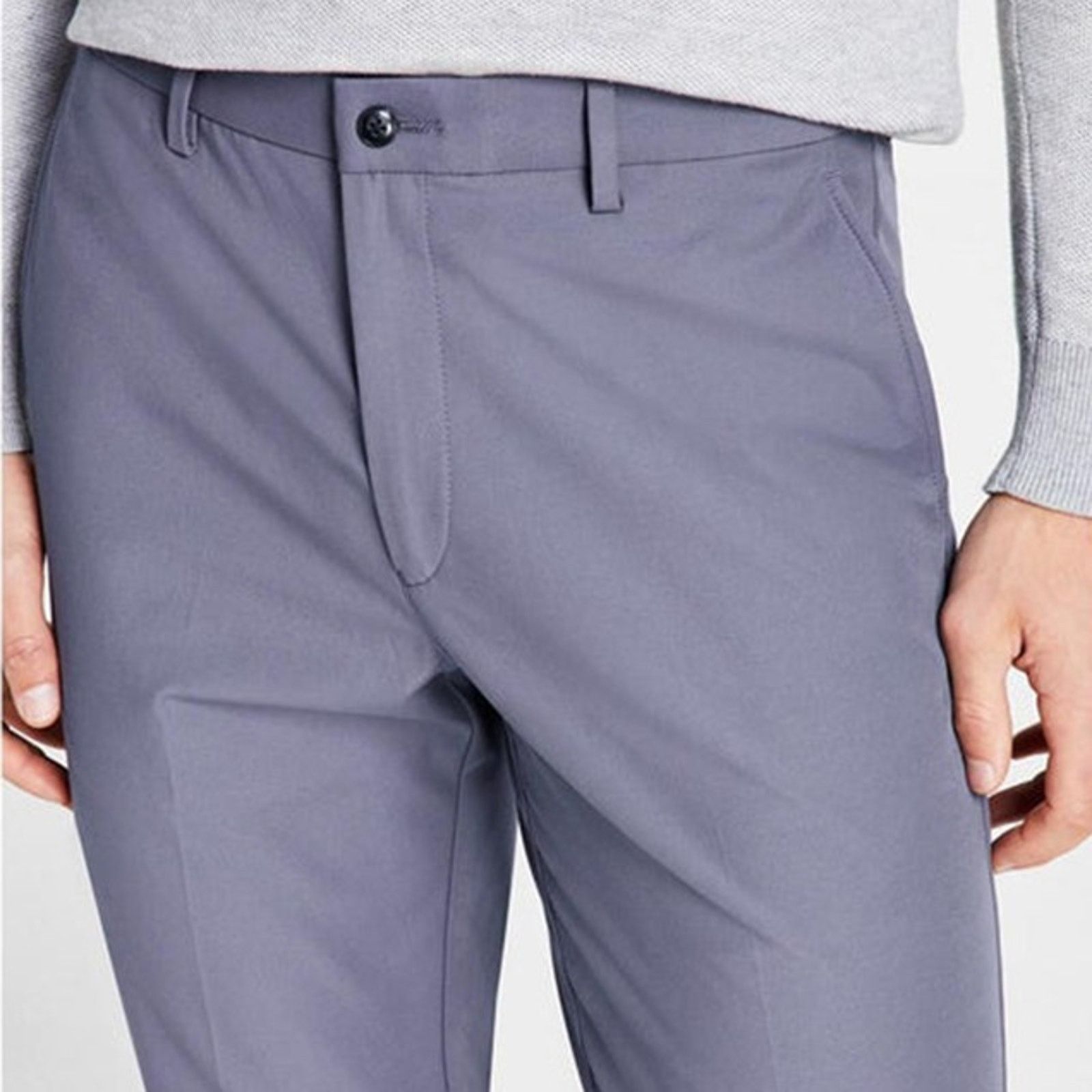 Michael Kors Michael Kors Men's Ash Blue Classic Dress Pants Size 38x34 Size US 38 / EU 54 - 4 Thumbnail
