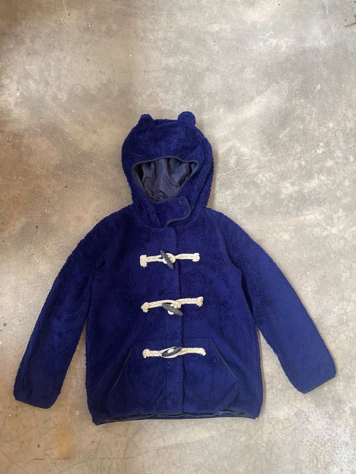 ISSEY MIYAKE MERCIBEAUCOUP DEEP PILE SHERPA JACKET