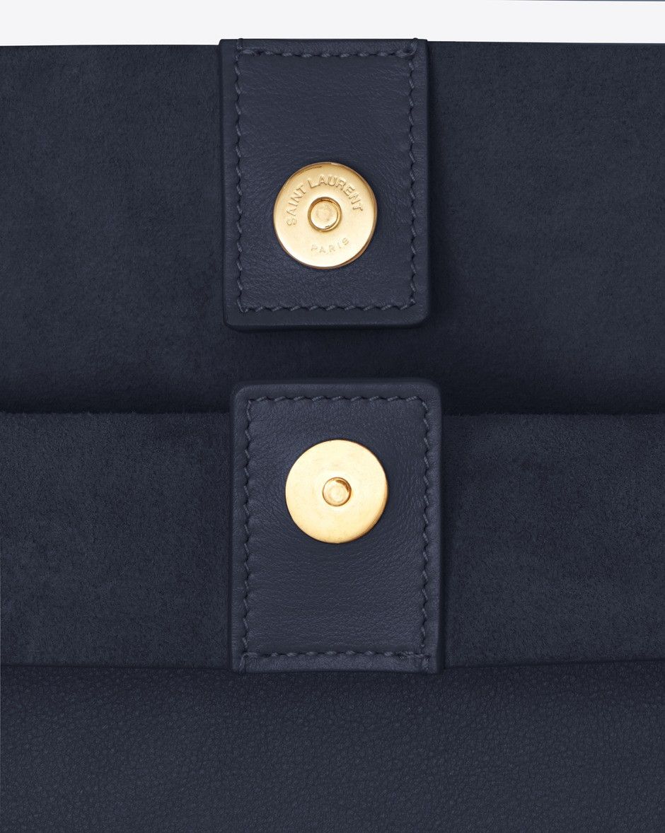 Saint Laurent Paris o1s1wg110125 600281 Size: OS / Shopping Leather Bag in Blue Size ONE SIZE - 5 Thumbnail