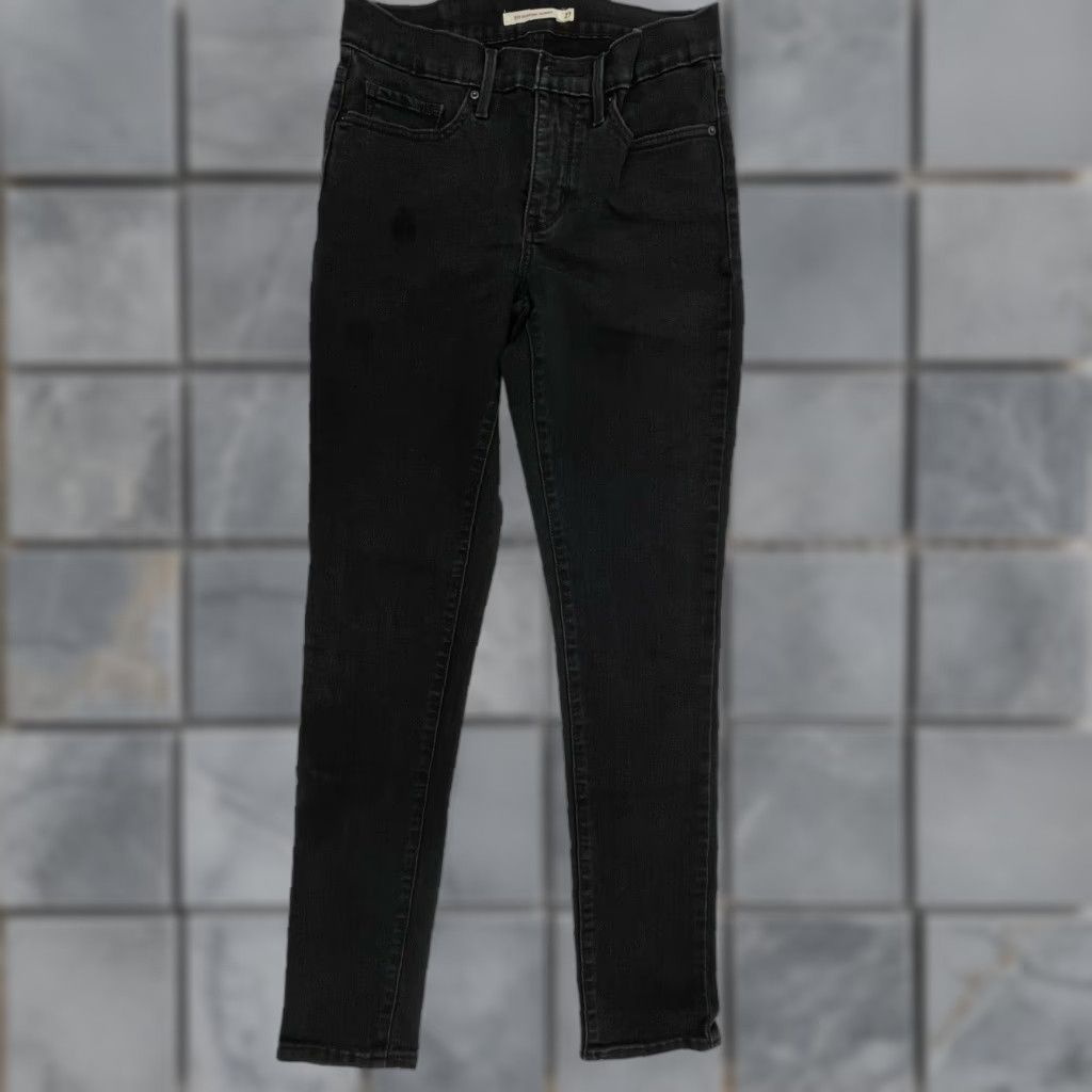 Levi's Levis 311 Shaping Skinny Jeans Womens Size 27 Black Denim Mid Rise STAIN Size 27" / US 4 / IT 40 - 1 Thumbnail