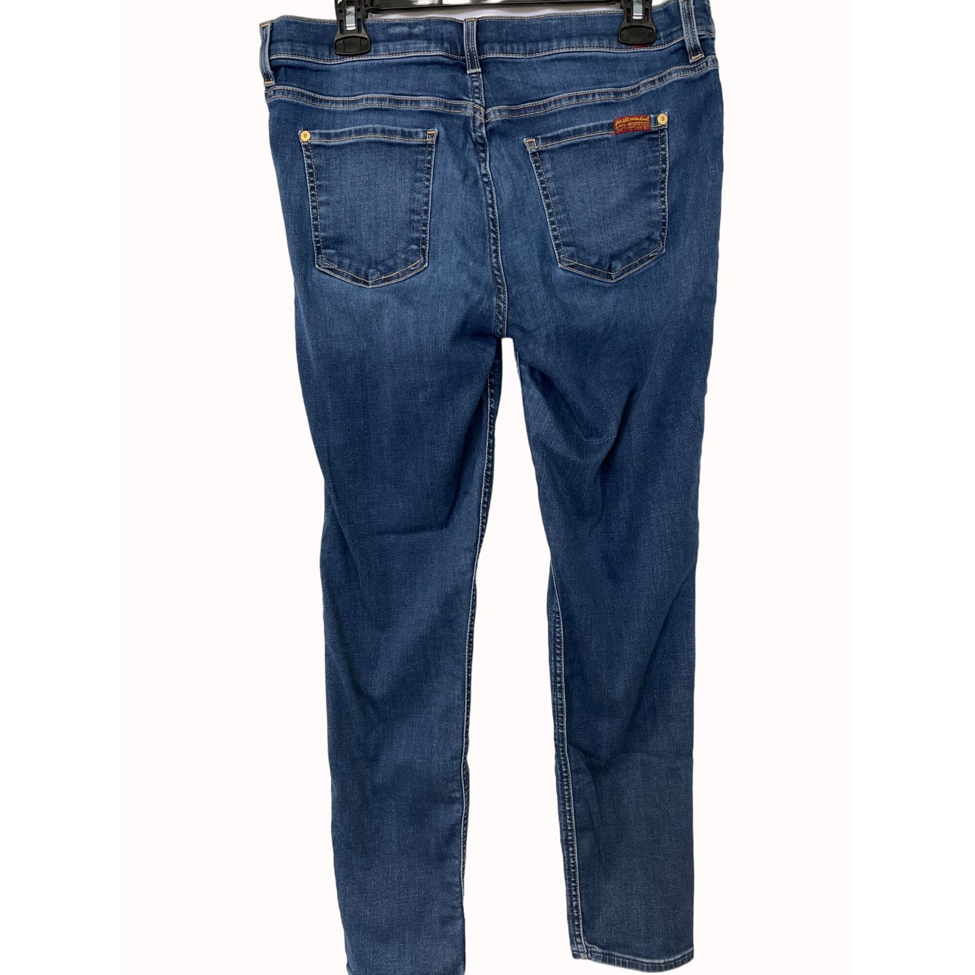 7 For All Mankind 7 For All Mankind Women's Blue Ankle Skinny Jeans Size 30 SK Size 30" / US 8 / IT 44 - 2 Thumbnail