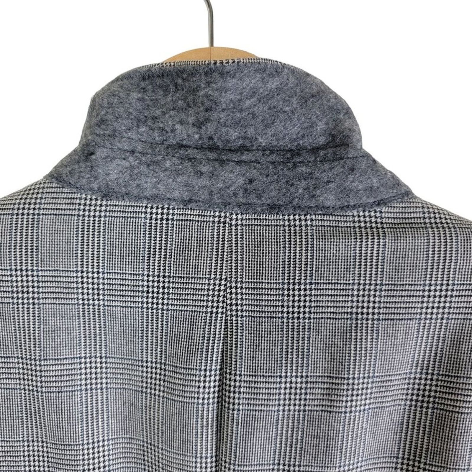 Jos. A. Bank Jos A Bank Plaid Houndstooth Wool Suit Blazer Sport Coat 40S Size 40S - 7 Thumbnail