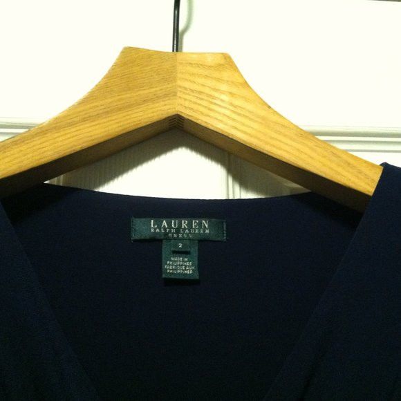 Ralph Lauren RALPH LAUREN WOMEN'S NEW BLUE 95%POLYESTER DRESS SIZE: 2 Size XS / US 0-2 / IT 36-38 - 6 Thumbnail